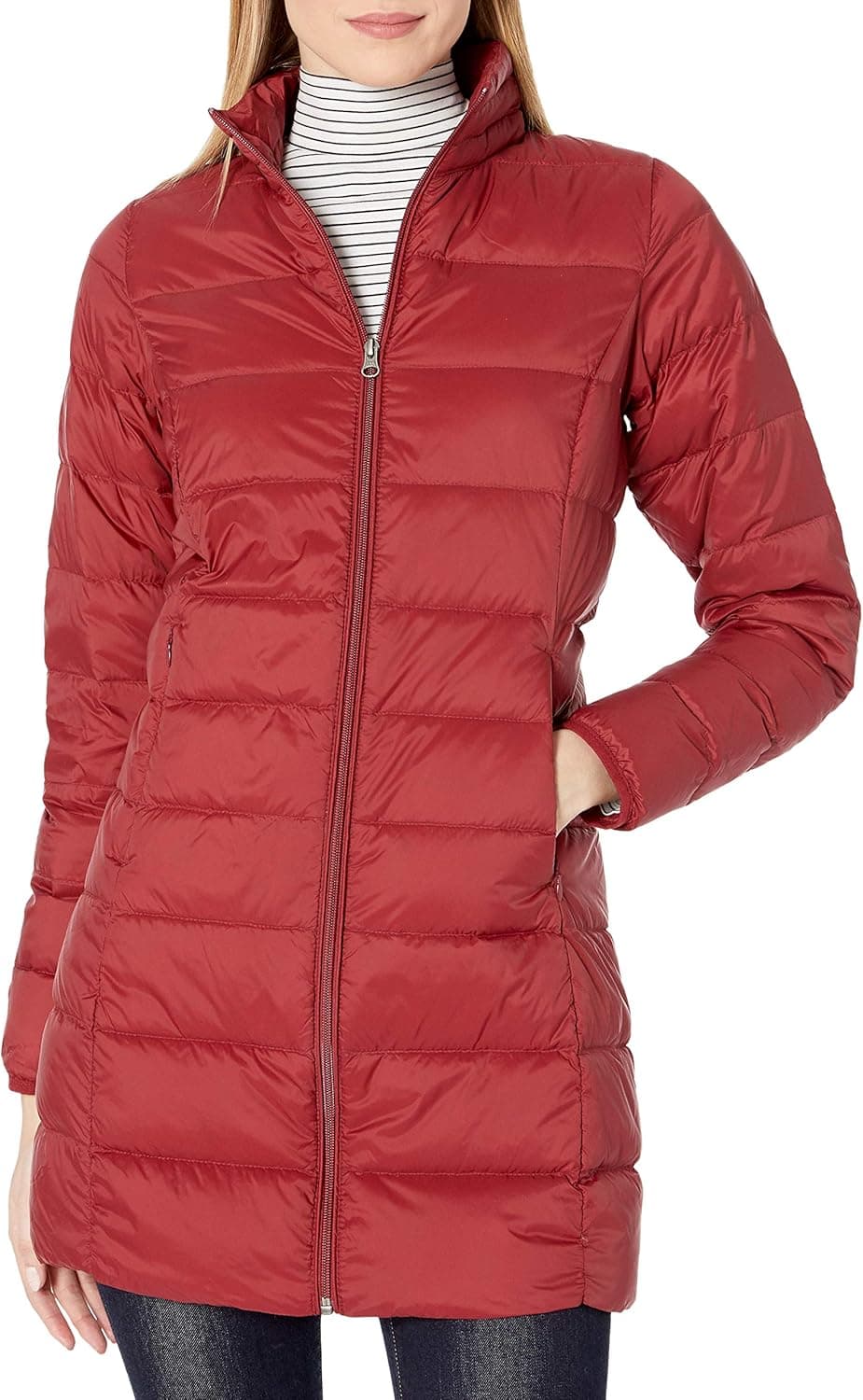 Amazon Essentials Women's Lightweight Water-Resistant Packable Down Coat