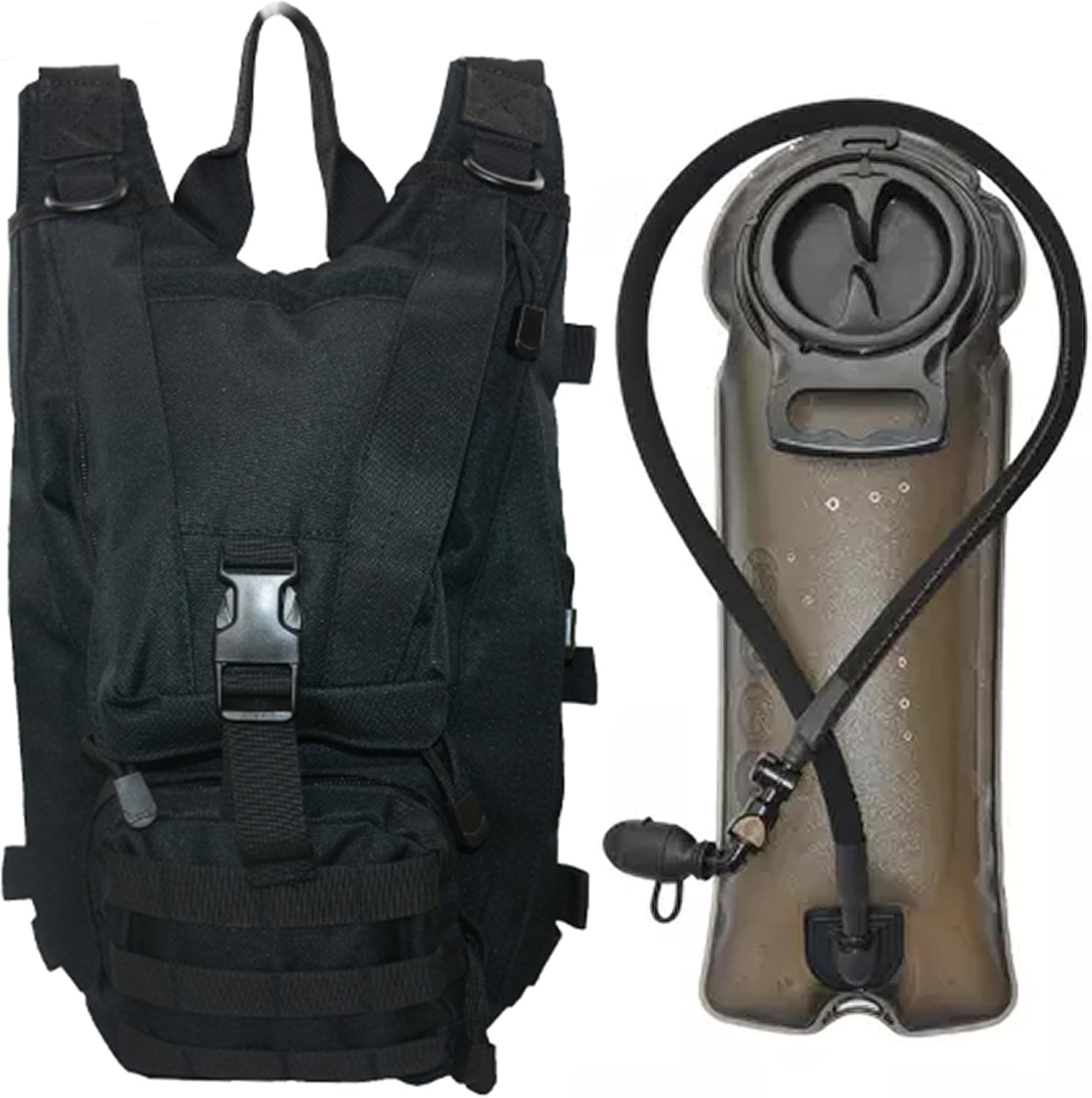 SEAL3 Tactical Hydration Pack Backpack 2.0. 900D Military-Survival-Outdoor Waterproof Pack with Pockets. Pro-Edition, Leakproof 2.5L Bladder for Men & Women- Hiking, Biking, Running & Walking
