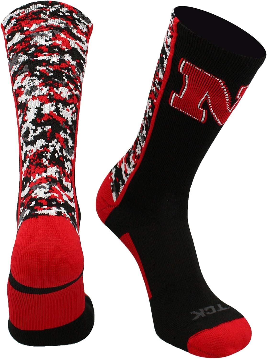TCK Nebraska Cornhuskers Socks Digital Camo Crew