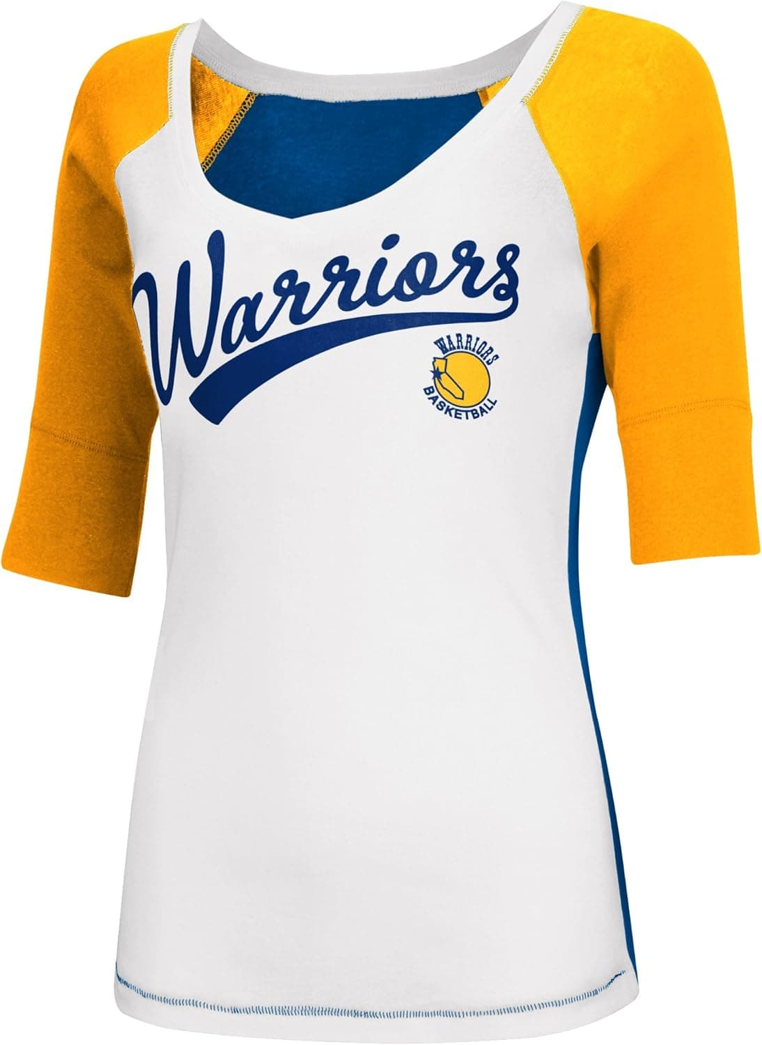 G-III Sports Golden State Warriors Women's Home Run V-Neck T-Shirt