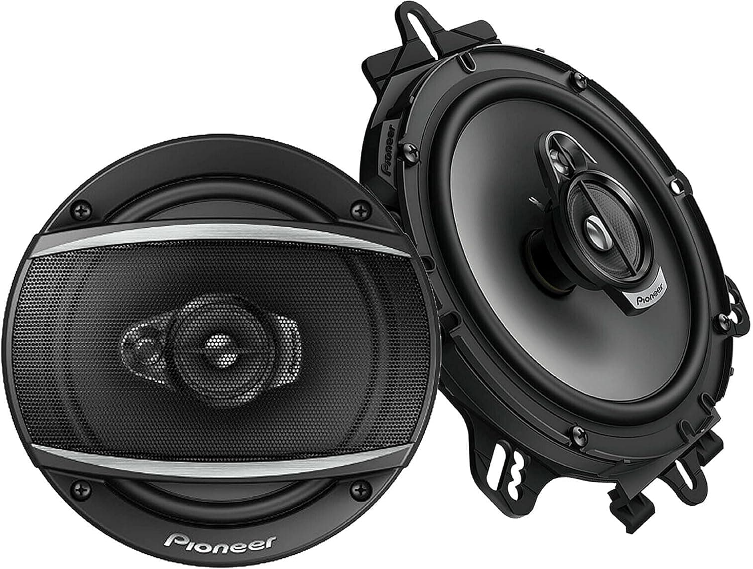 Pioneer TS-A1676R A Series 6.5 inch 320 Watts Max 3-Way Car Speakers Pair with Multilayer Mica Matrix Cone Design,black