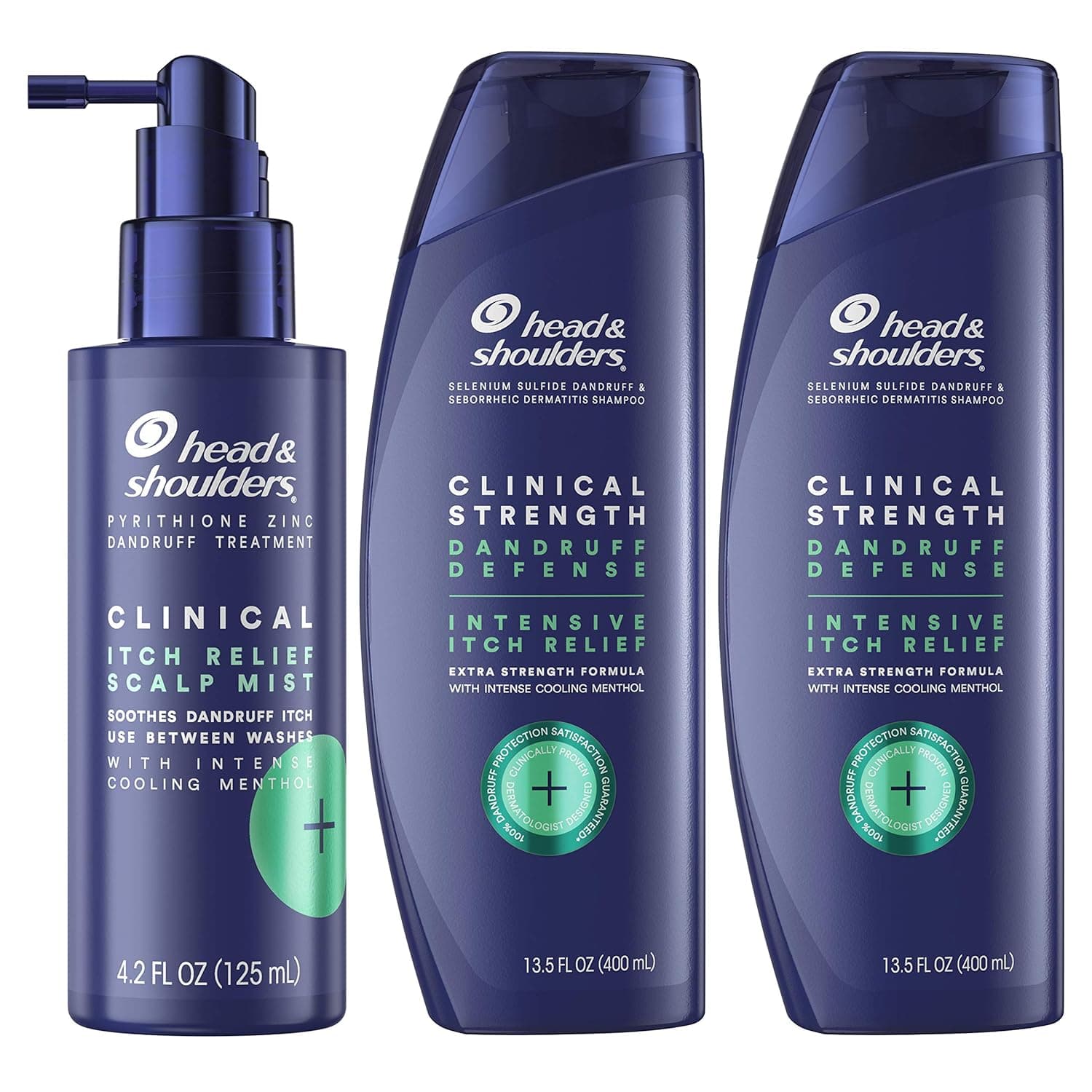 Head & Shoulders Clinical Strength Shampoo Twin Pack with Itch Relief Mist