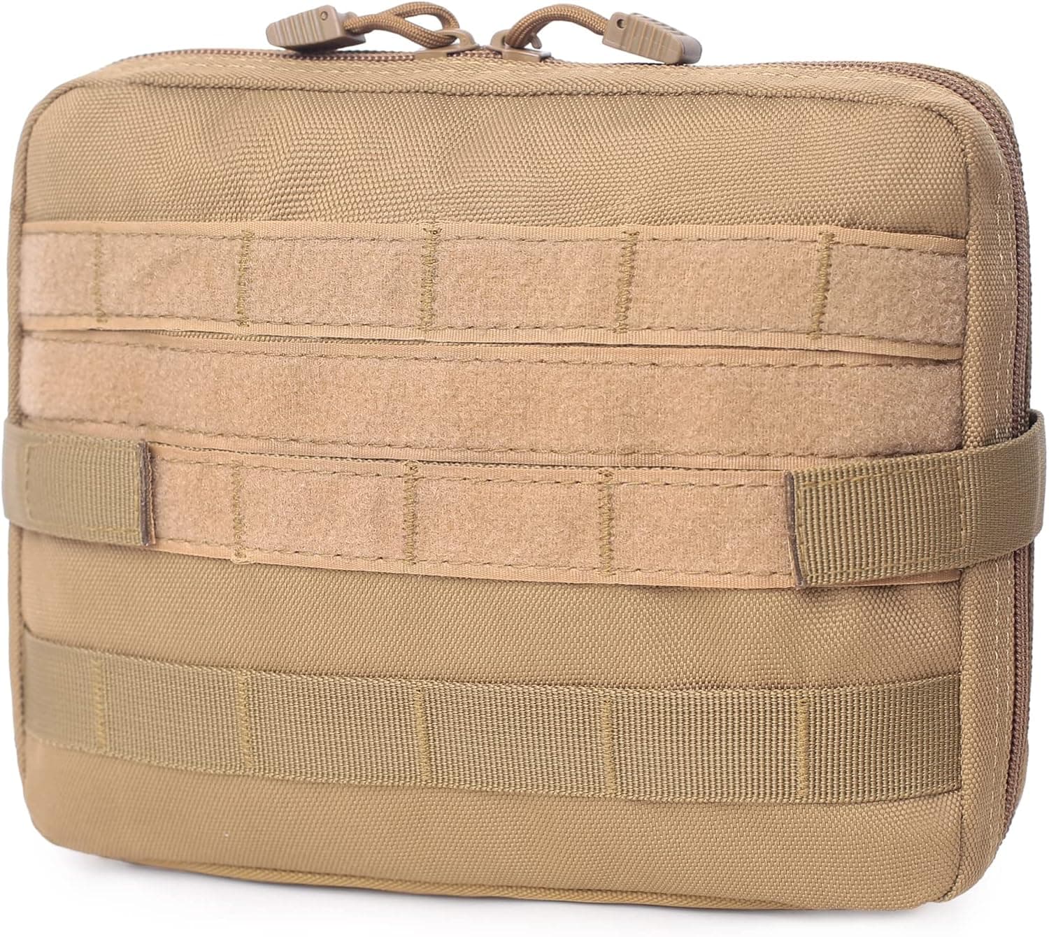 TRIWONDER Molle Pouches, Tactical Compact Water-Resistant EDC Utility Pouch Waist Bags with Bungee Straps, EDC Horizontal MOLLE Pouch for Tool Treat Med