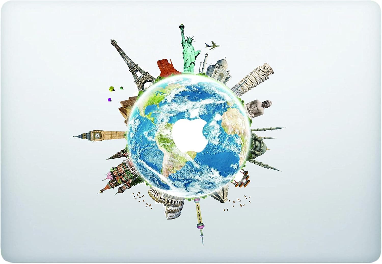 Laptop Notebook Computer Sticker Decal - Globe World map - Skins Stickers