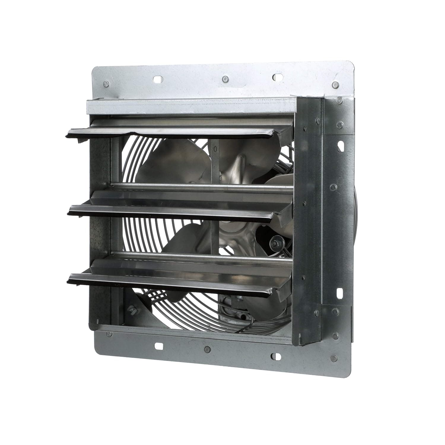 TPI - CE10-DS Corporation Direct Drive Exhaust Fan – 10" Diameter, 120 Volt Single Phase Shutter Mount Vent Fixture. Industrial Ventilation Fans