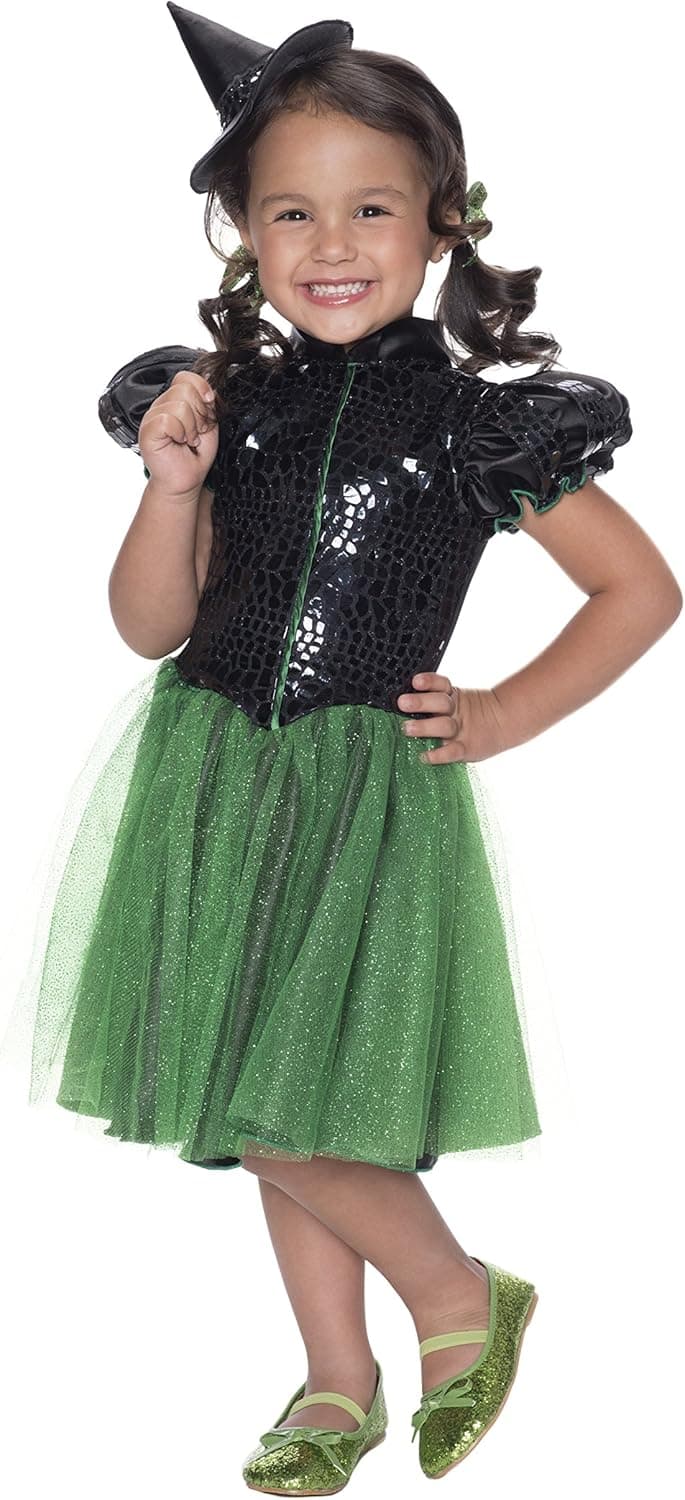 Rubie's Costume Wizard of Oz Wicked Witch Sequin Dress Child Costume, Medium