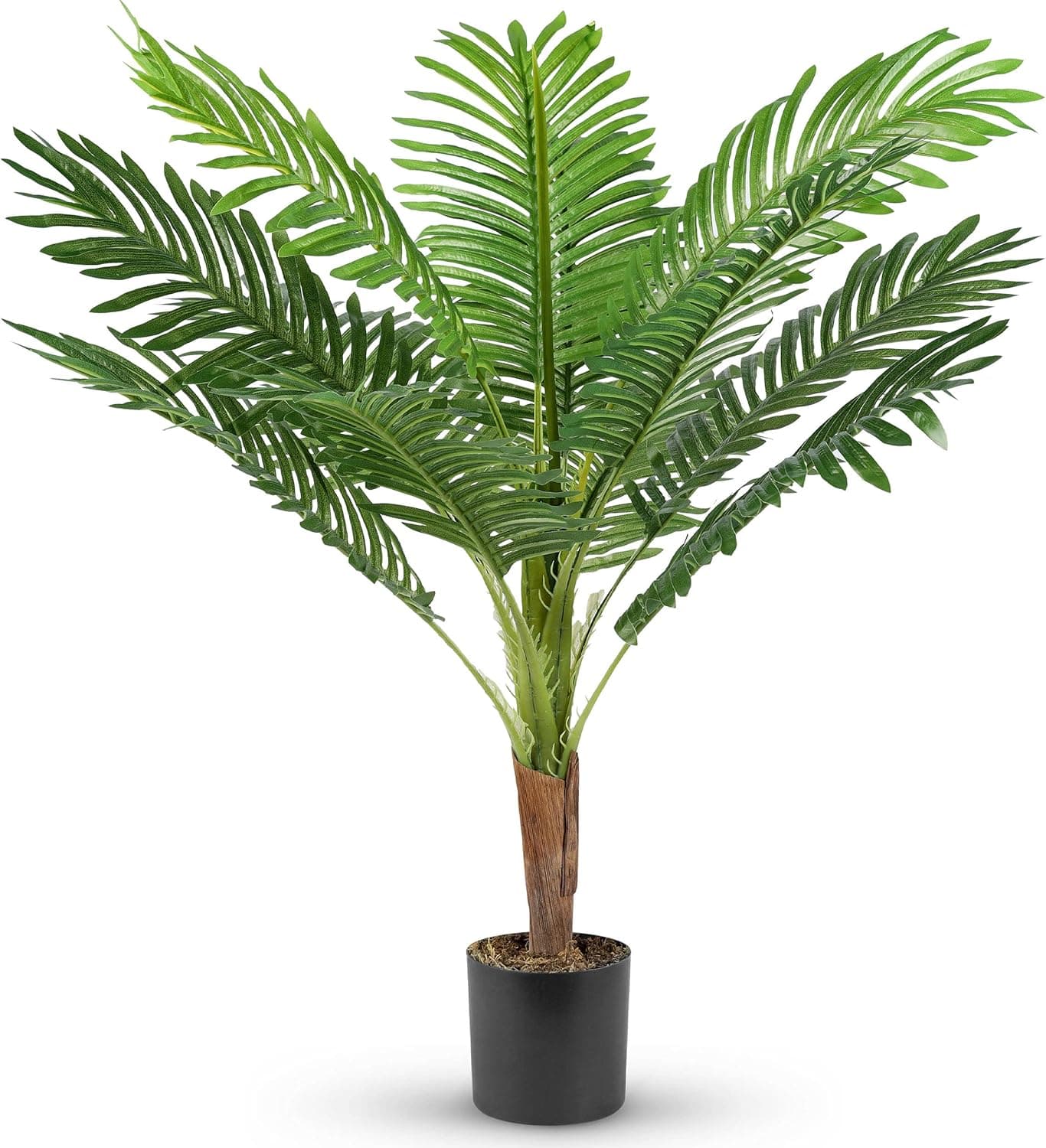 URtree Fake Plants 36 inch Artificial Palm Tree with 12 Trunks Artificial Tree Plants for Farmhouse Bedroom Office Home Tropical Decor Indoor Outdoor