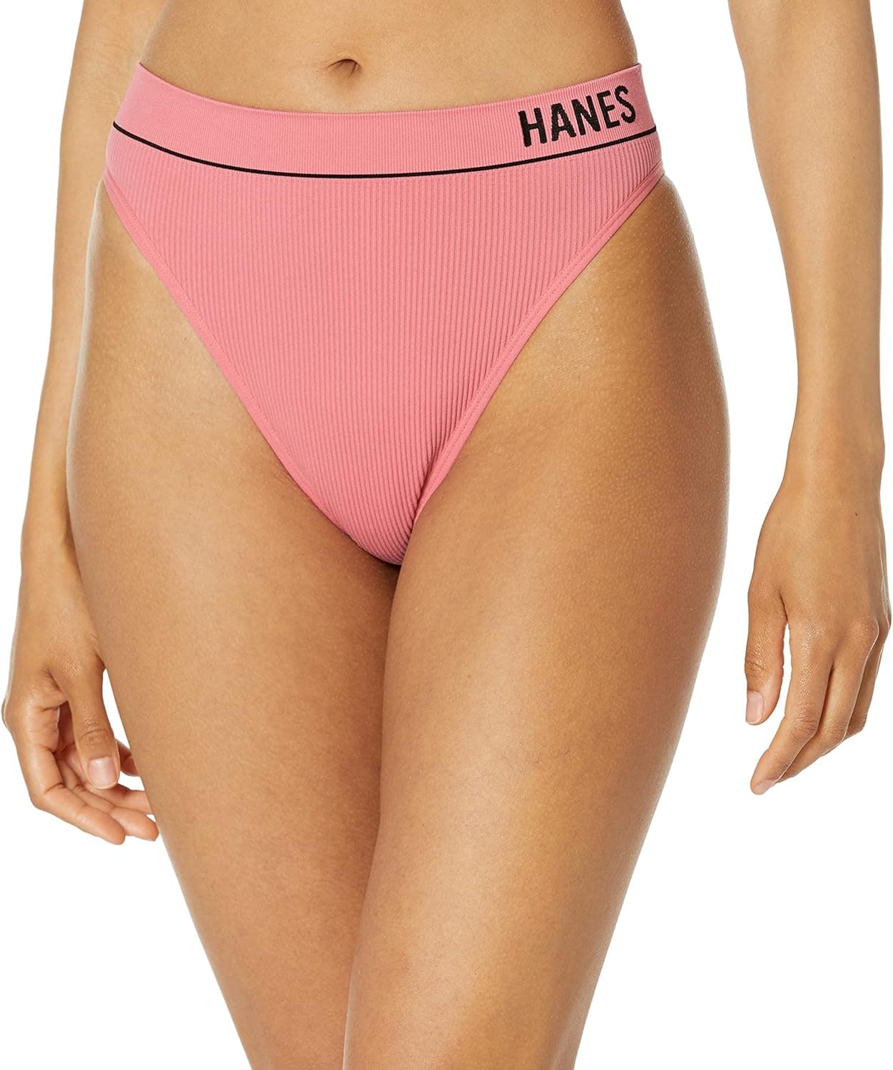 Hanes Women's Originals Seamless Panties Pack, Stretchy Ribbed Underwear, 6-Pack
