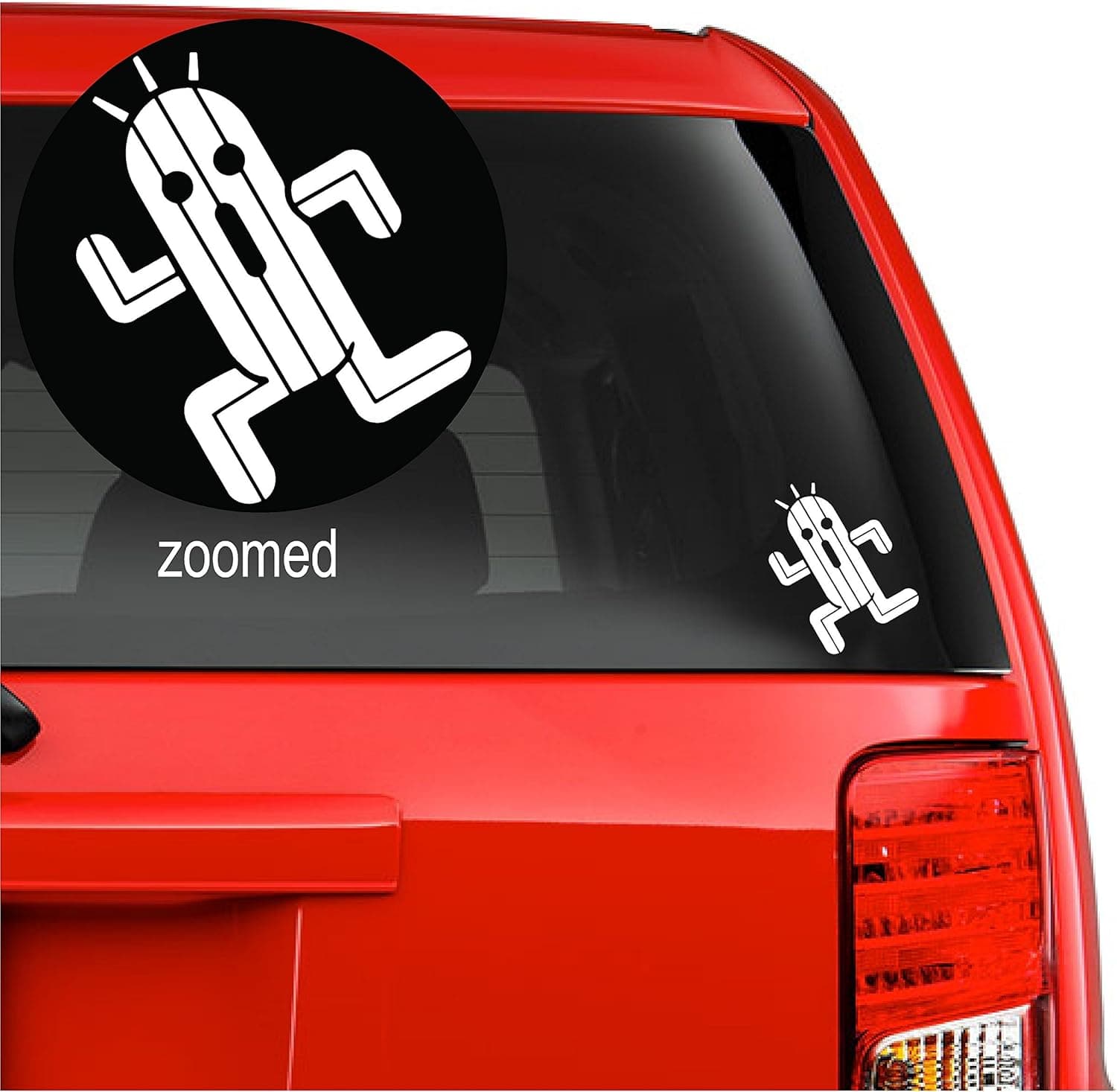 Finale Fantazy Inspired Cactuar Anime Vinyl Decal Sticker for Car Truck Window Wall Laptop Tumbler (White, 5.5")