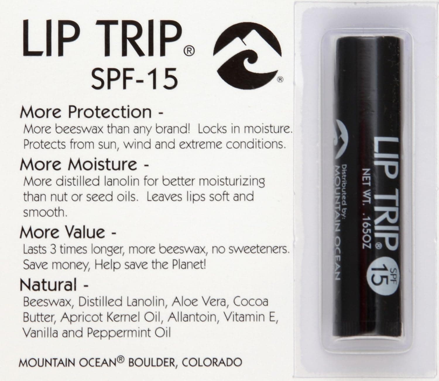 Lip Trip SPF 15, .165 oz ( Value Bulk Multi-pack)