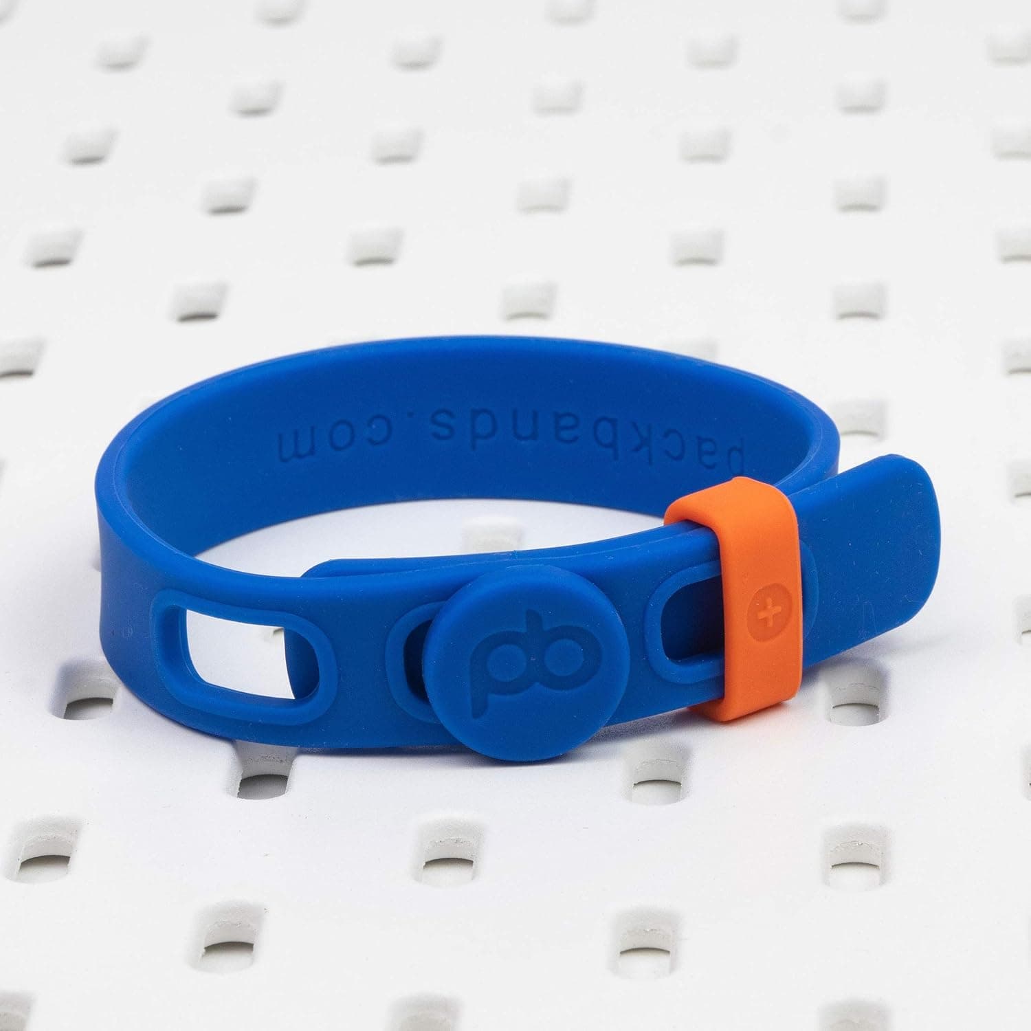 Packbands SinglePack 12” Blue – Medium Packband | Multipurpose Adjustable Storage Strap to Organize | Strong, Stretchy, 100% Silicone | Band and Loop Organizer for Travel, Cords,Tools and Home Goods
