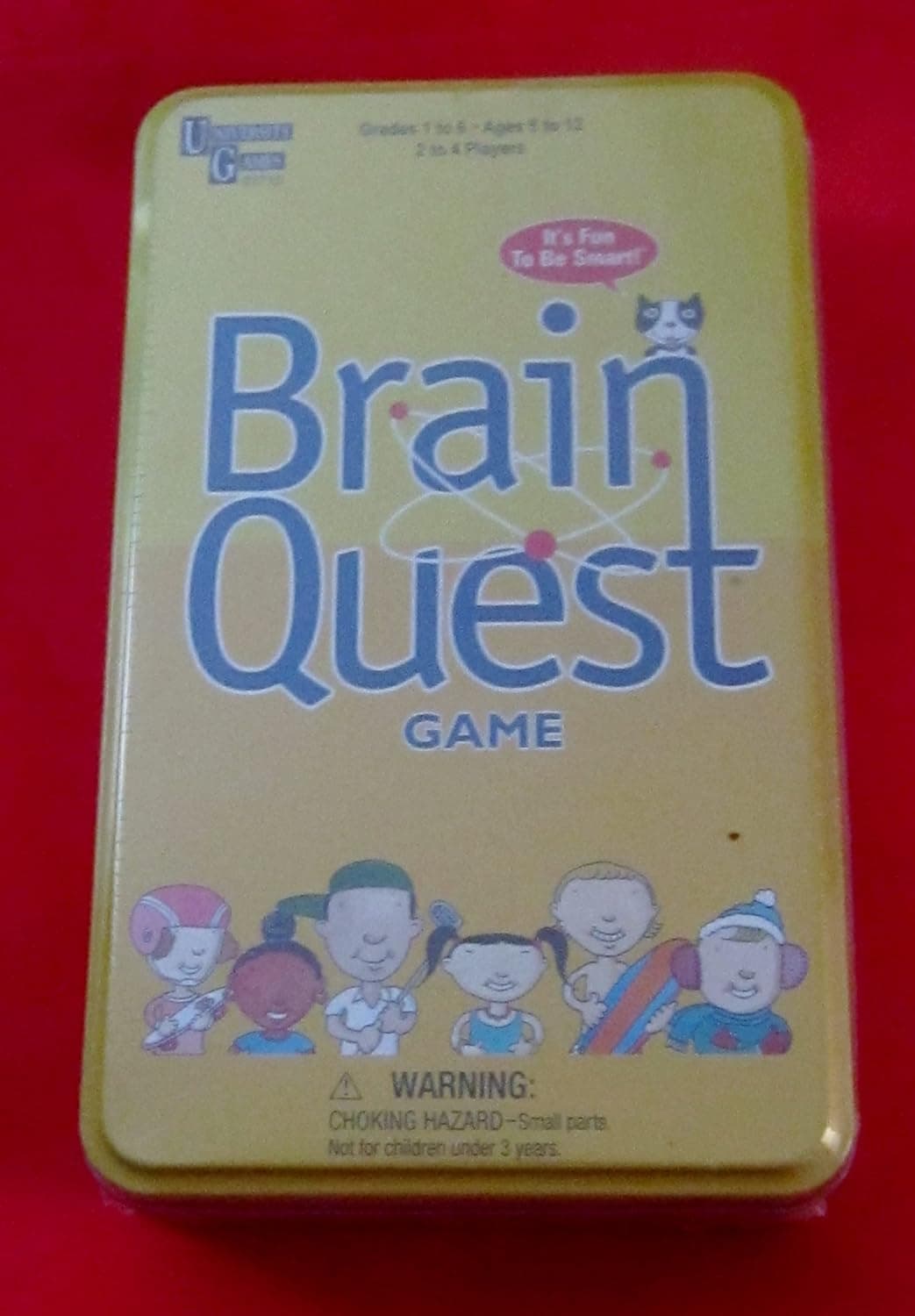 Brain Box Brain Quest Travel Card Game by University Games | Fun, Educational, Challenging Learning Game in Travel Tin | For Ages 8 Years and Up