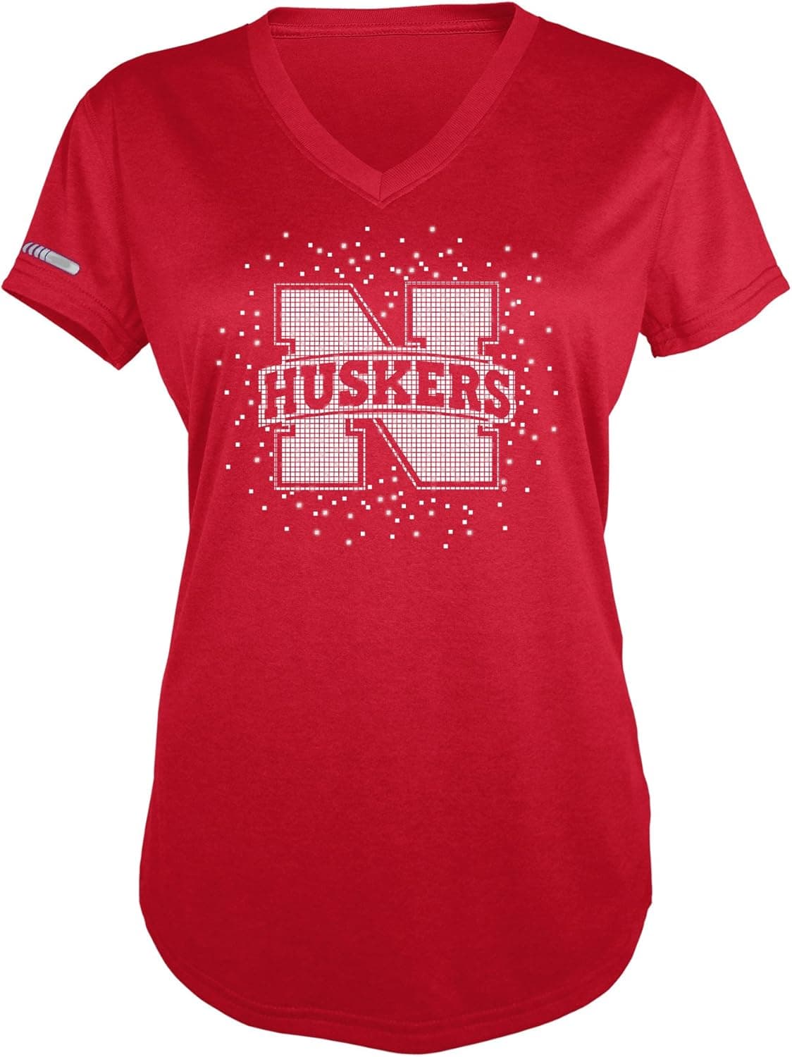 NCAA Women's Nebraska Cornhuskers Short Sleeve Vee Neck Tee