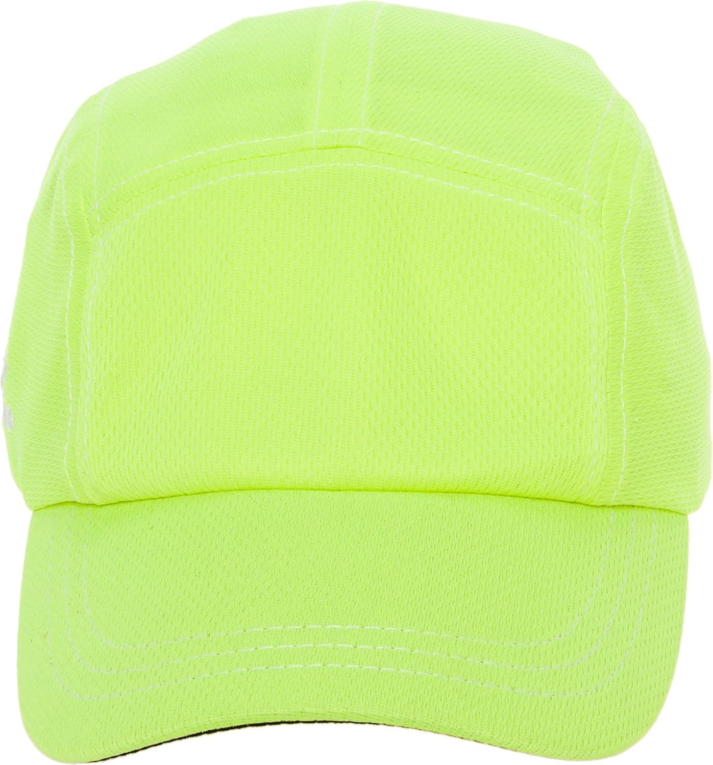 Headsweats Race Performance Sport Hat Cap (Neon Yellow w/Contrast Stitching)
