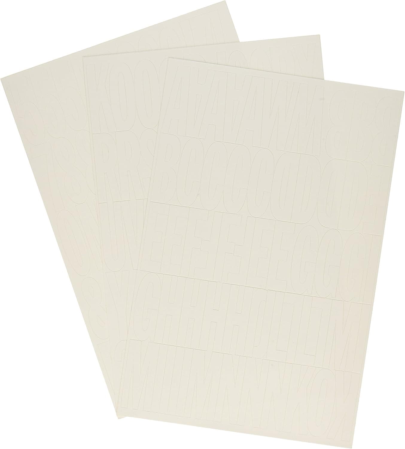 HY-KO PROD Numb/Letter Set, 2", White (30014)