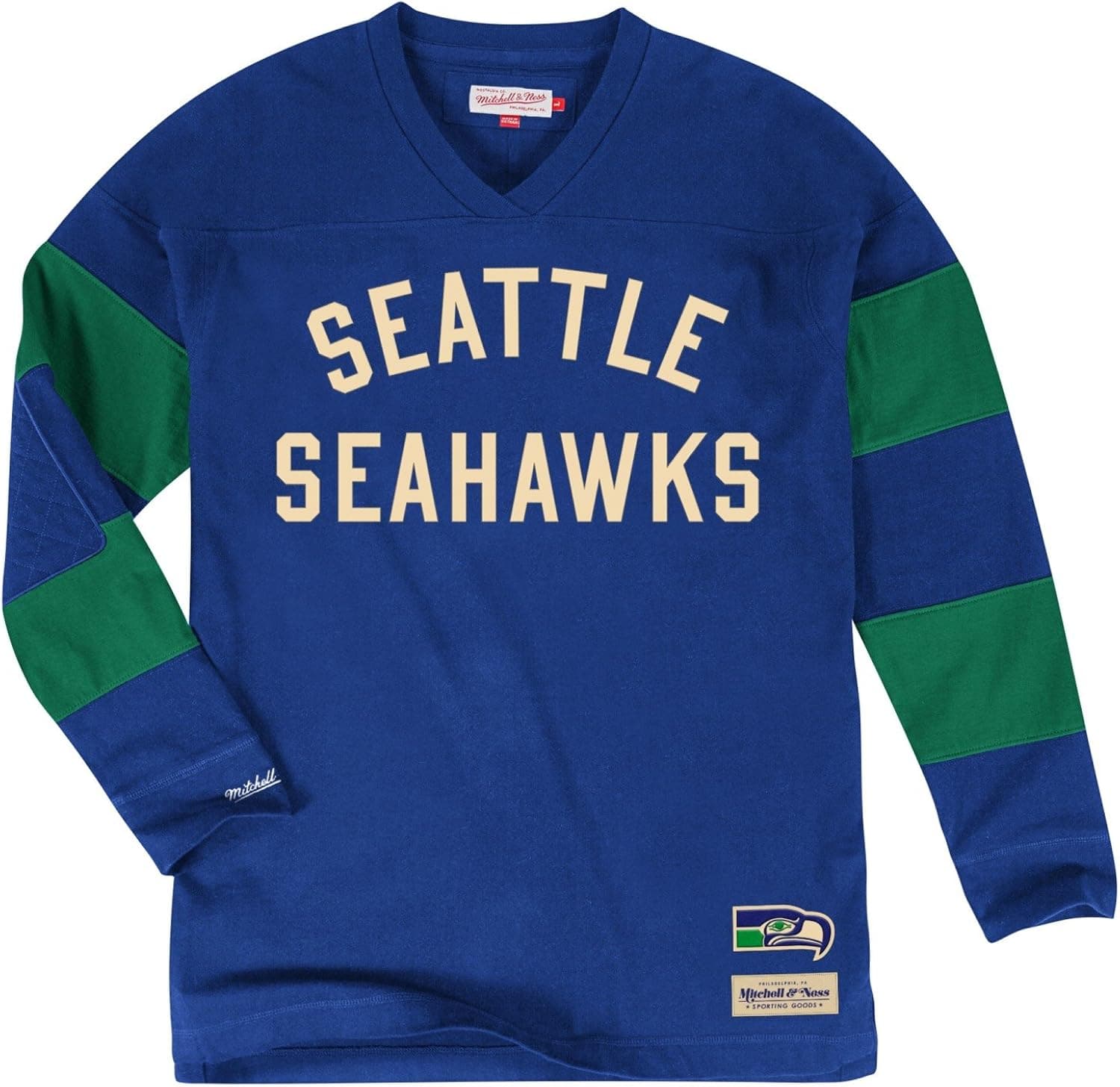 Mitchell & Ness Seattle Seahawks NFL Field Goal Men's Heavyweight L/S Shirt