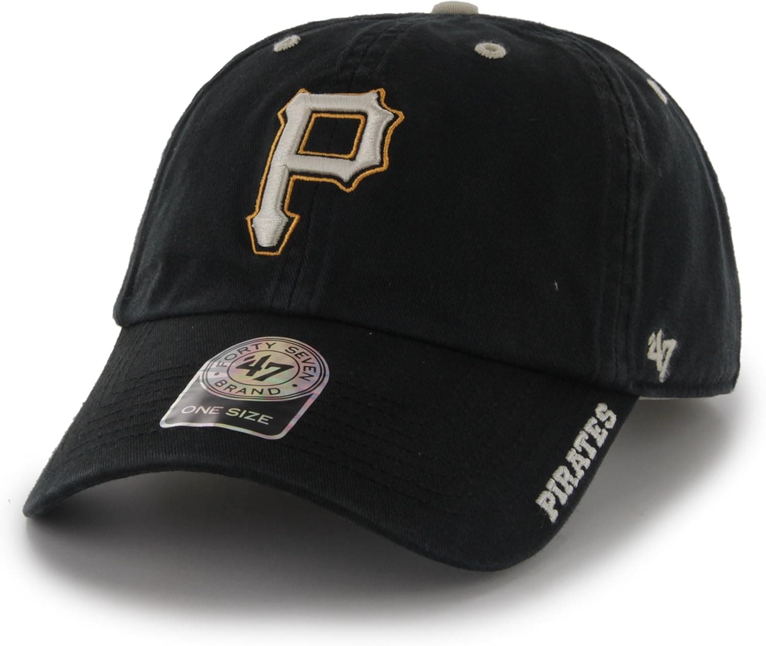 MLB Pittsburgh Pirates Ice Adjustable Hat, One Size, Black