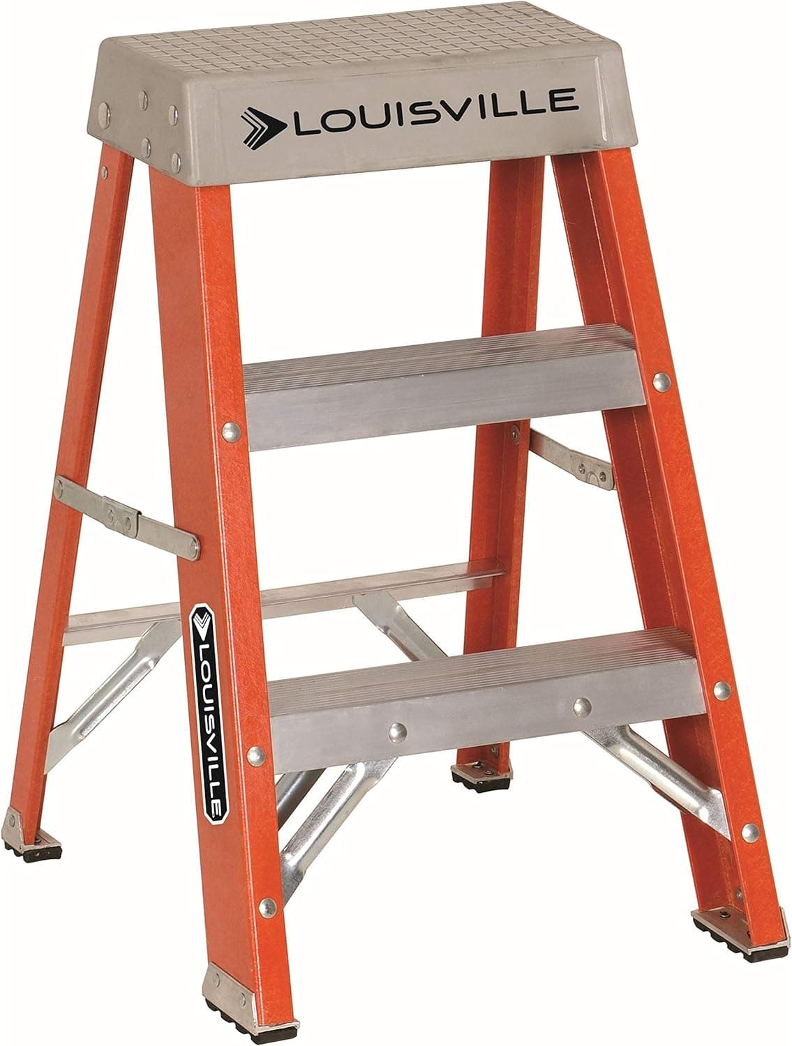 Louisville Ladder FS1502 2' Fiberglass Step Ladder, 2-Feet, Orange