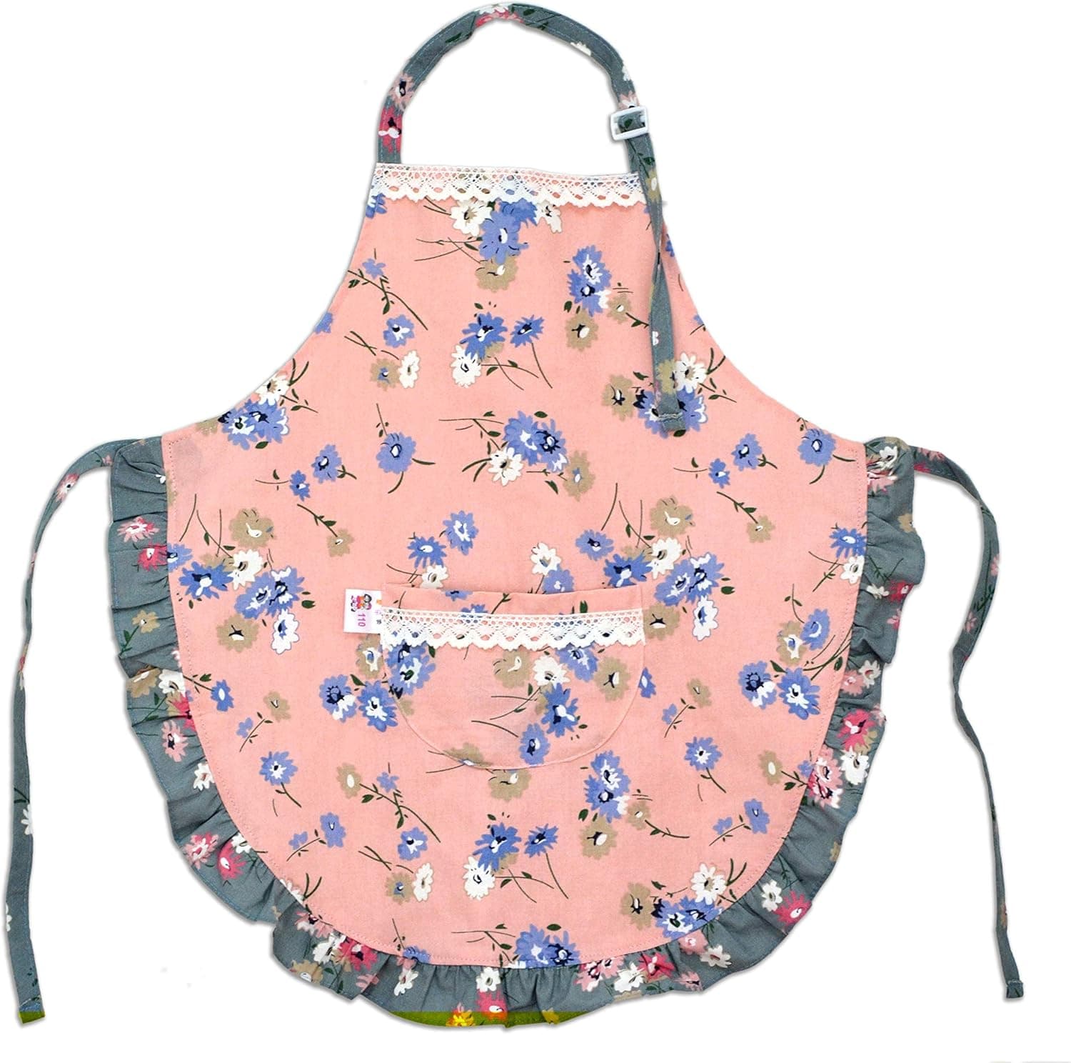 Kids Kitchen Cotton Apron with Pocket, Child Apron for Cooking Painting