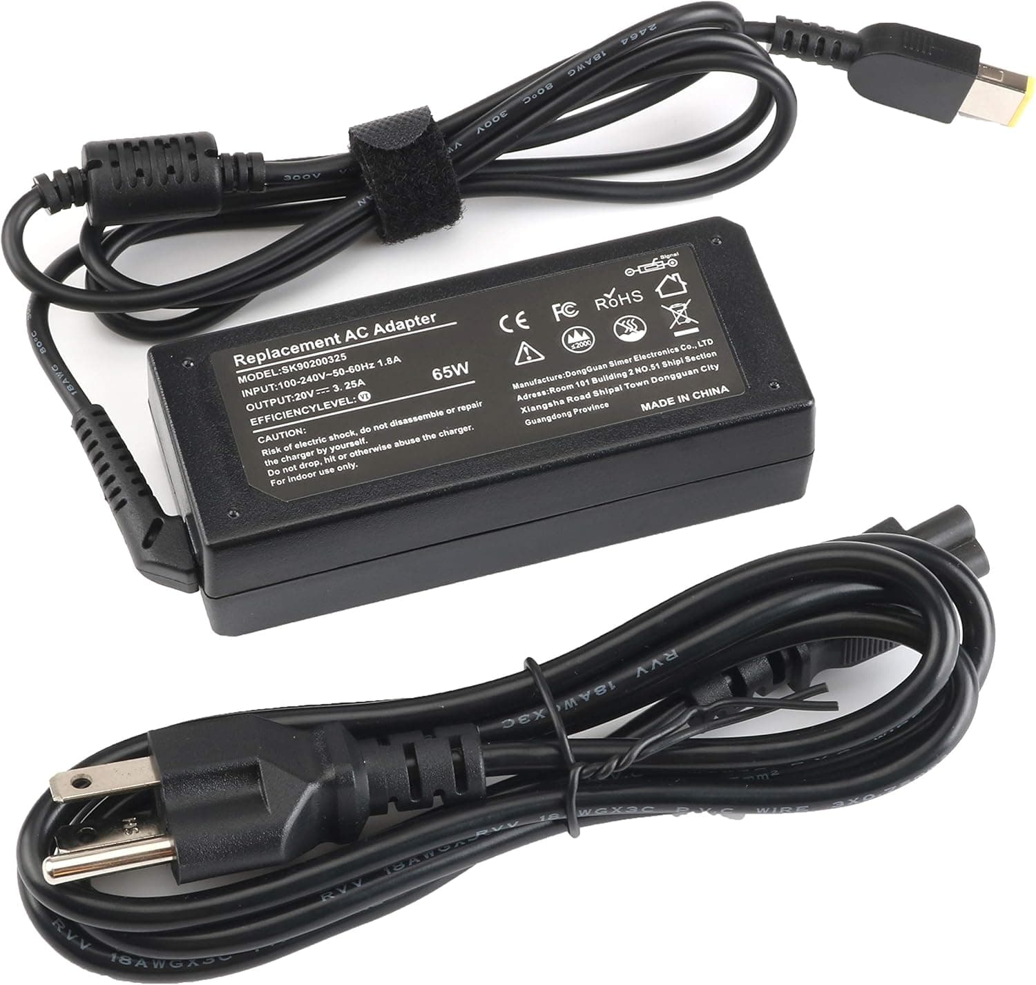 20V 3.25A 65W(2.25A 45W) USB Tip AC Adapter Charger for Lenovo Yoga 2 11 11s 13 2 Pro,IdeaPad S210 U430 U530,ThinkPad T550 T450 T450S T540P T440P T440 T440S T431S W550s,Chromebook PA-1650-72