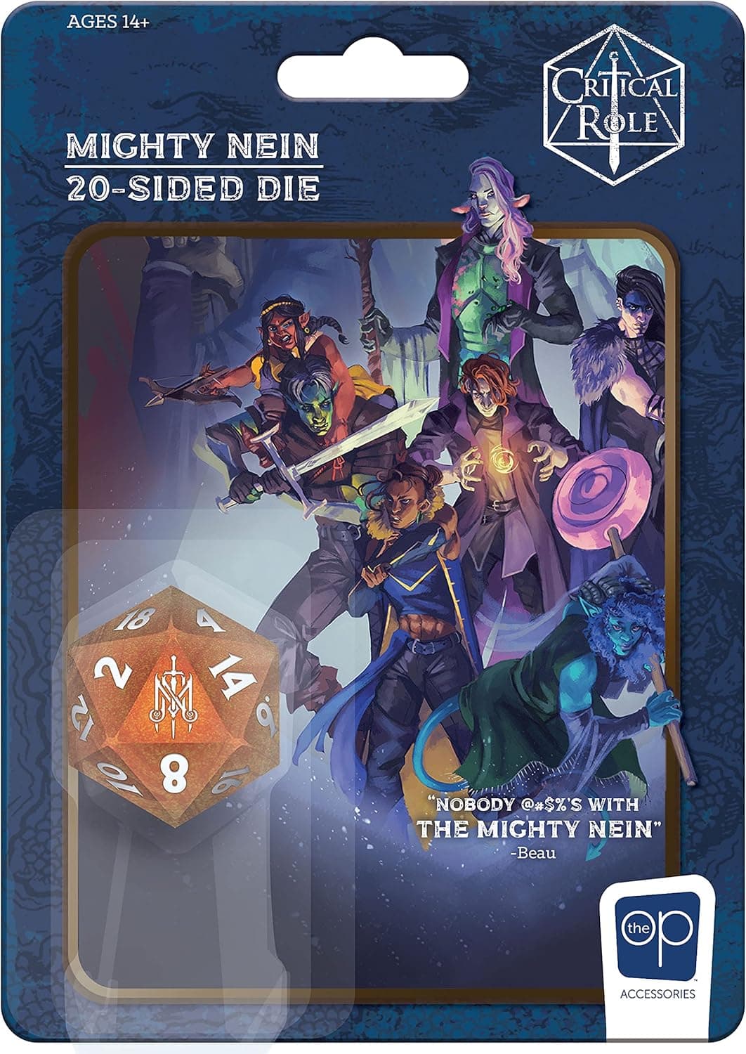Critical Role Polyhedral Die | Collectible d20 with The Mighty Nein Emblem | Officially Licensed 20-Sided Die | Great for Dungeons and Dragons or Game Night