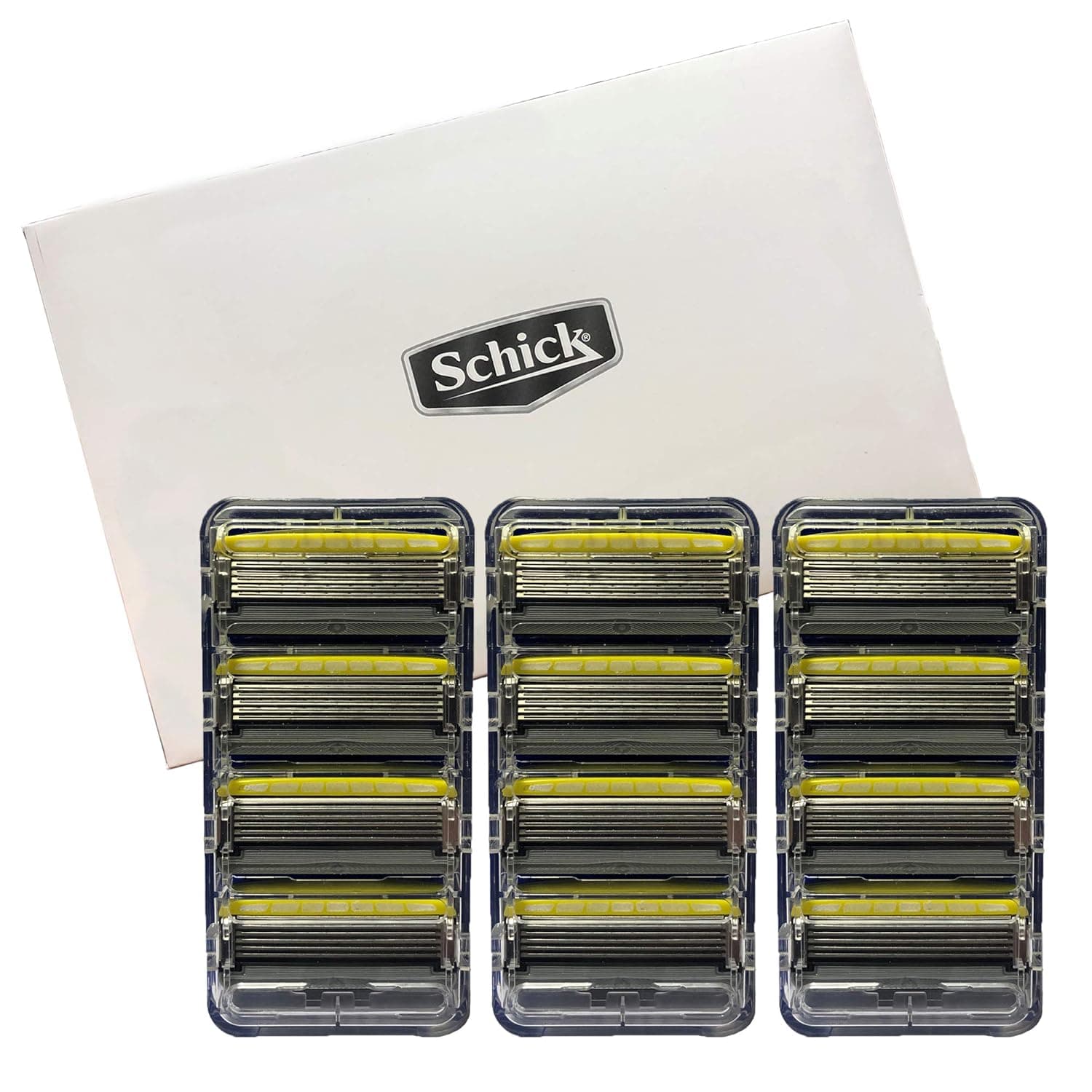 Schick Hydro Sense Energize Mens Razor Blade Refill With Skin Guards, Includes 12 Razor Blades Refills