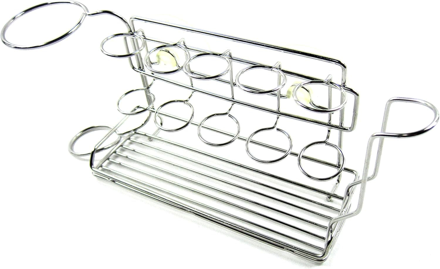 Stopia All in One Steel Wire Suction Cup Holder for Toothbrush Toothpaste Razor Cup