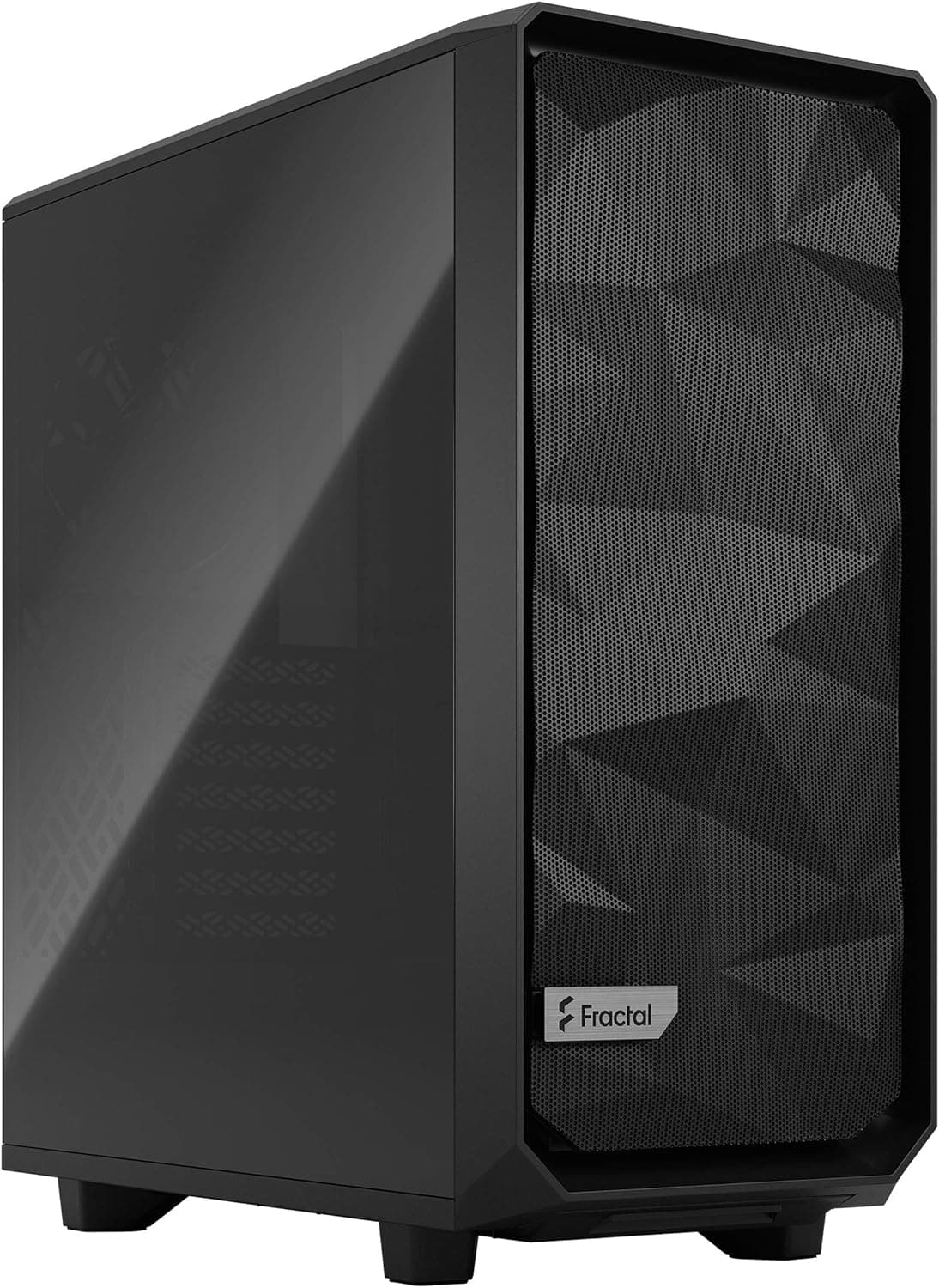 Fractal Design Meshify 2 Compact Black ATX Flexible High-Airflow Dark Tinted Tempered Glass Window Mid Tower Computer Case