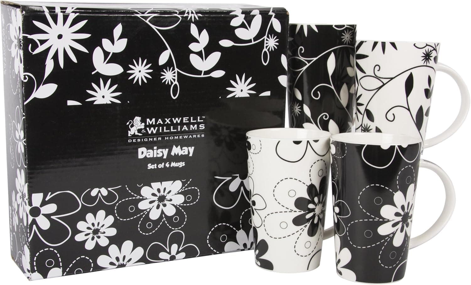 Maxwell & Williams Daisy May 13-oz. Mug - Set of 4 - Gift Boxed