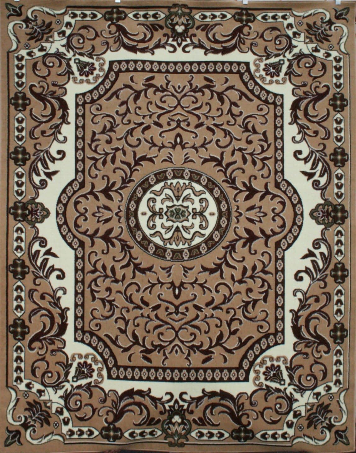 Generations Traditional Nain Floral Persian Area Rugs Beige 2 x 7'6