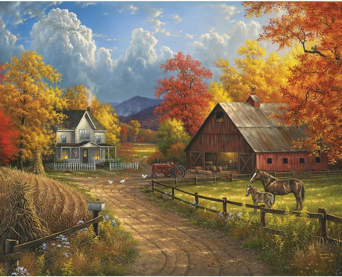 White Mountain Puzzles Country Blessing - 1000 Piece Jigsaw Puzzle