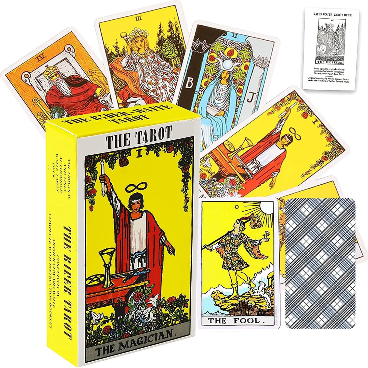 GIMURM Classic Tarot Cards Deck with Guidebook,Tarot for Beginners and Experts Readers Set, 78 Tarot Deck Cards with Booklet,Classic Traditional Tarot