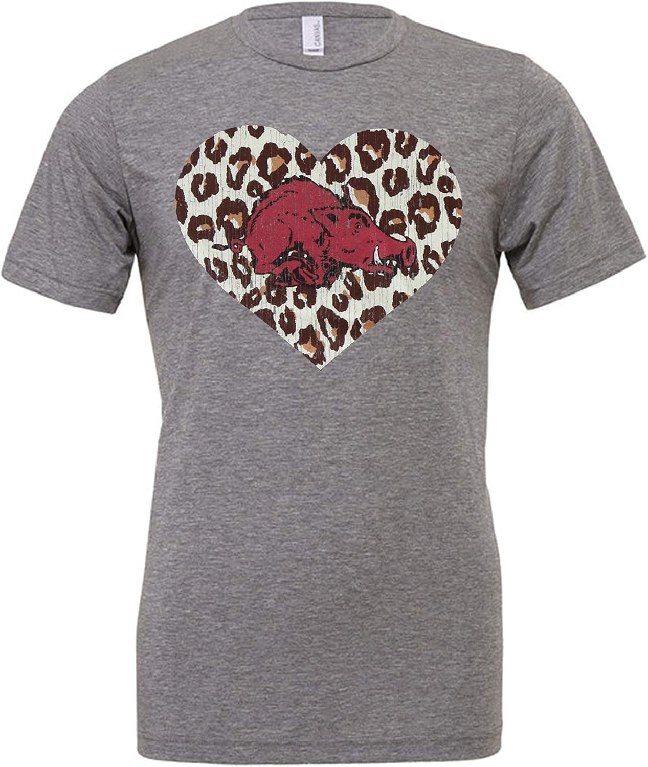 Southern Trend Clothing Leopard Heart Hog T-Shirt