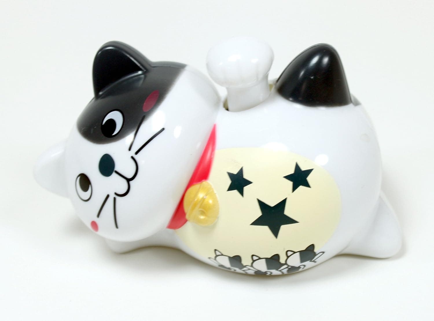 Solar Toy A White Smiling Happy Face Japanese Lucky Fortune Kitty Cat ~ Adorable~ Waving Paw Great For Cat Lover!!! by KT