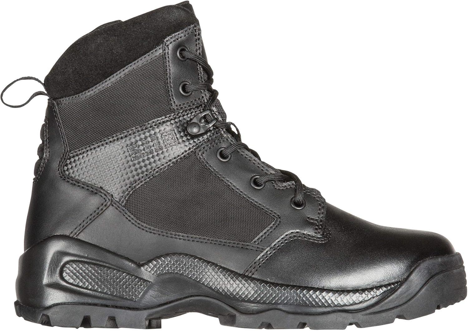 5.11 Men's ATAC 2.0 6" Tactical Side Zip Military Boots, Black, Style 12394