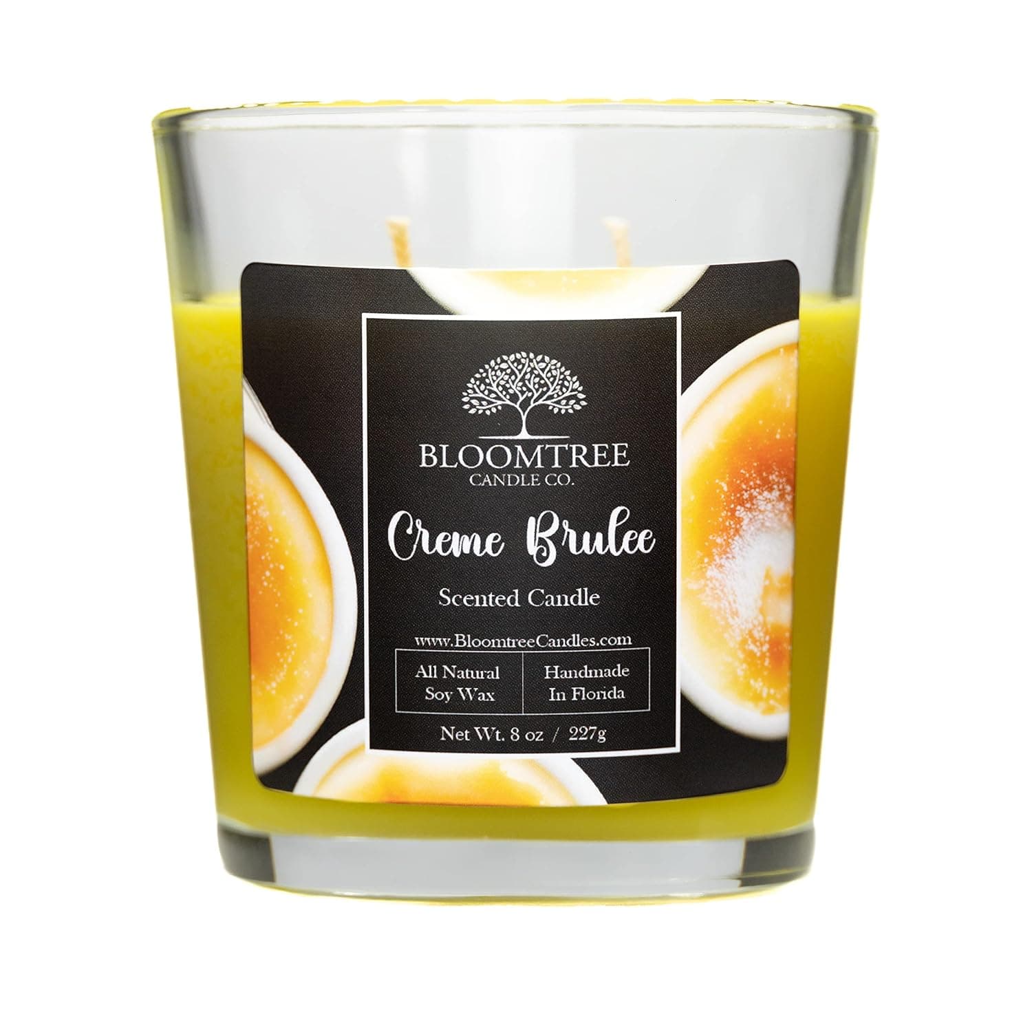 Sweet and Classy Crème Brûlée Scented Candle | 8oz Candle for Home | Long Lasting | Fragrance Notes Coconut, Caramelized Sugar, Rum, Custard, Benzoin, Vanilla, Maple