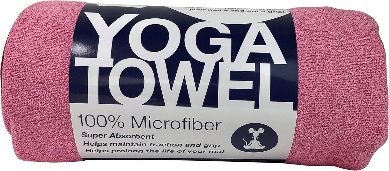 YogaRat Yoga Towel - 100% Microfiber - Multiple Sizes - Non-Slip - Absorbent - Thin - Lightweight Yoga Mat Towels - Yoga Hand Towel Option Available