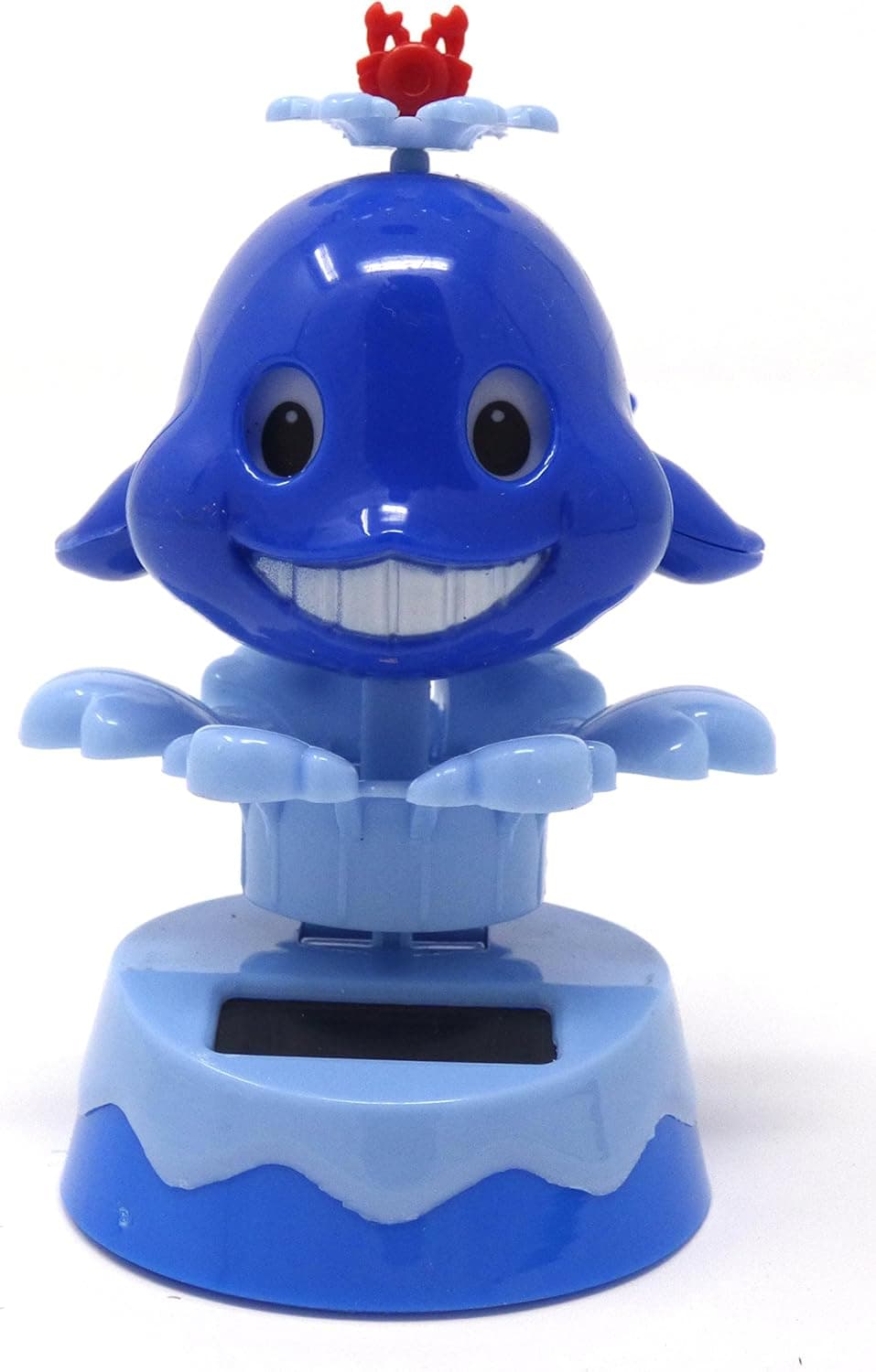 Solar Dancing Blue Whale Sea Creature Bobblehead Home and Auto Decoration