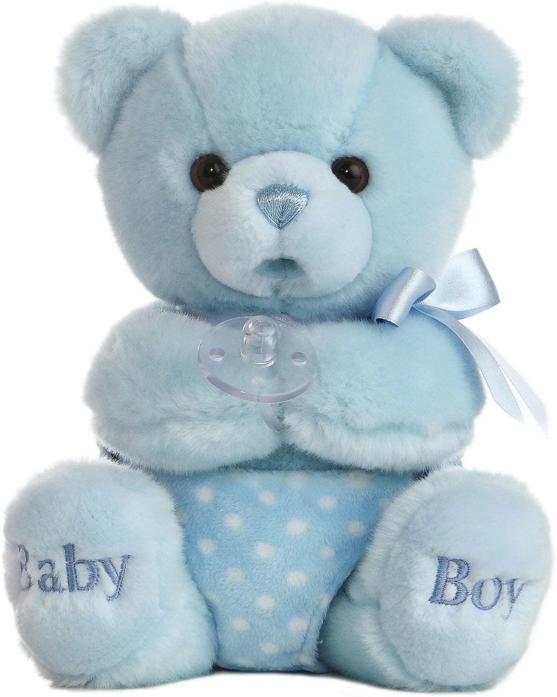 Aurora World Comfy Diaper Wind-up Musical 10" Baby Boy Bear (Blue)