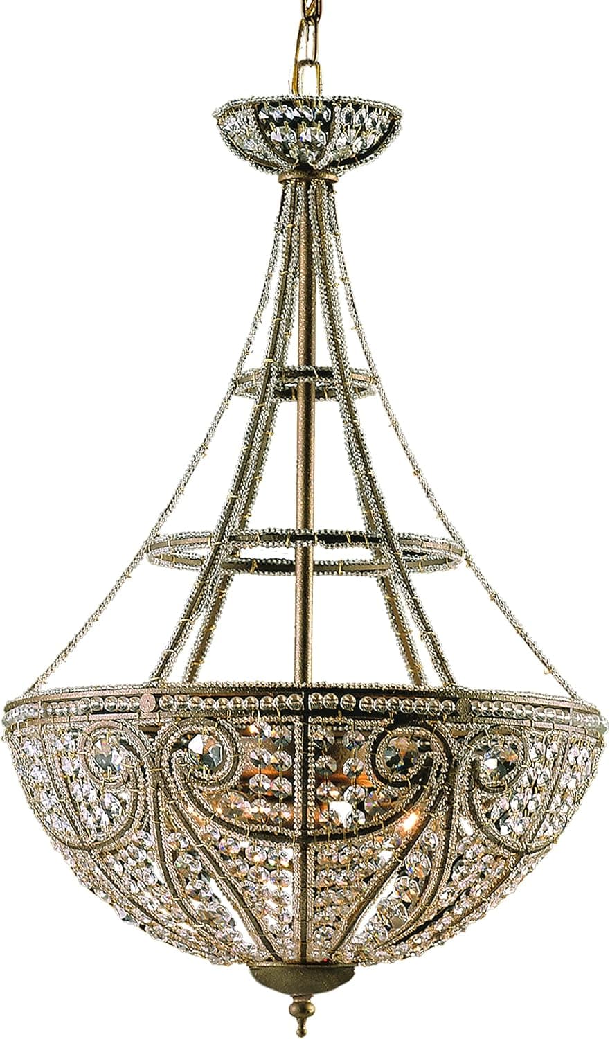 Elk Home 5965/4 Elizabethan 17'' Wide 4-Light Pendant in Dark Bronze