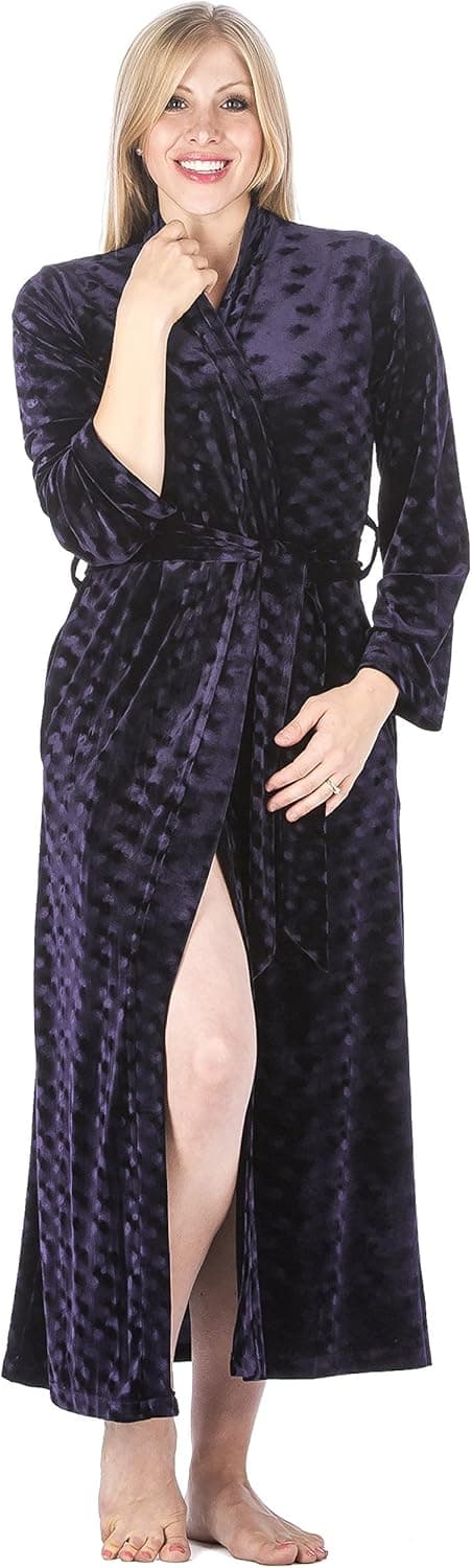 Noble Mount Women's Royal Velvet Robe