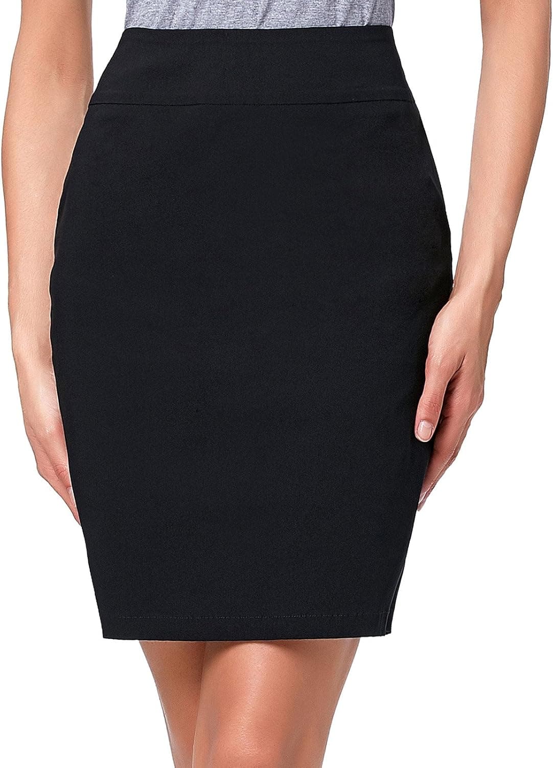 Kate Kasin Women's Knee Length Pencil Skirts Slim Fit Business Skirt
