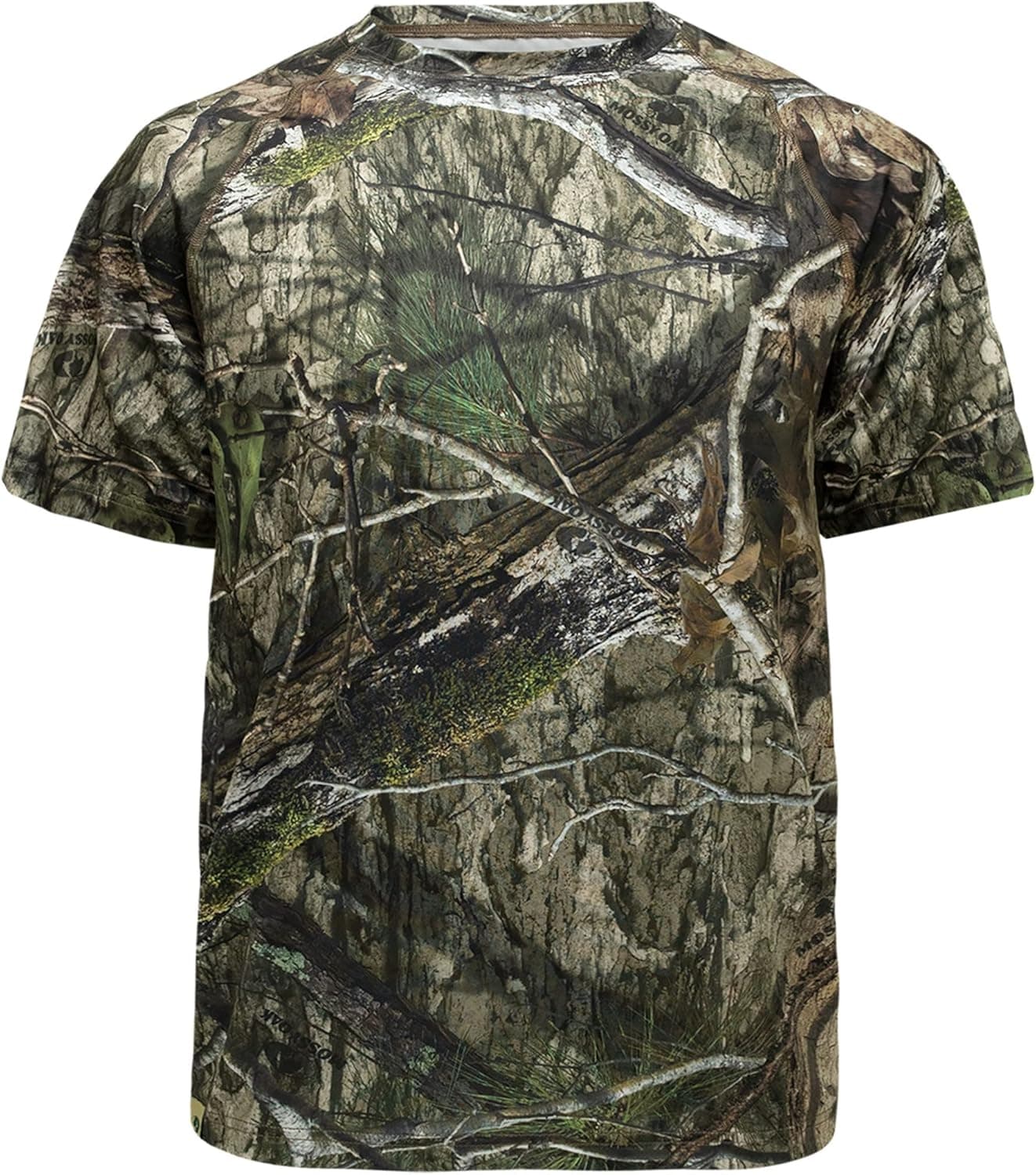 Mossy Oak Men's Camo Hunting Shirt Short Sleeve Stretch