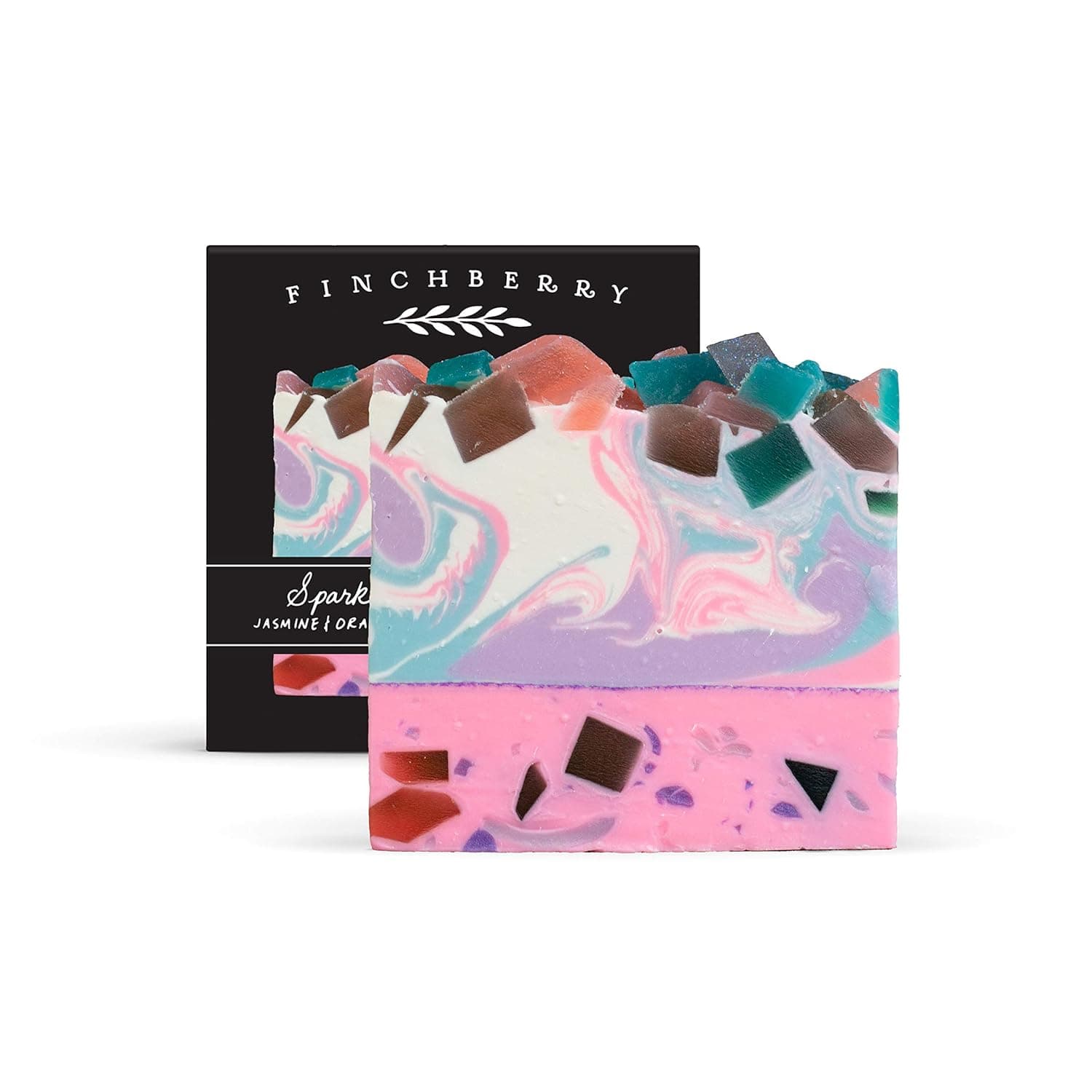 FinchBerry Handmade Natural Soap Bar, Moisturizing Shea Butter & Coconut Oil, Organic and Sustainable Ingredients (Spark (old))
