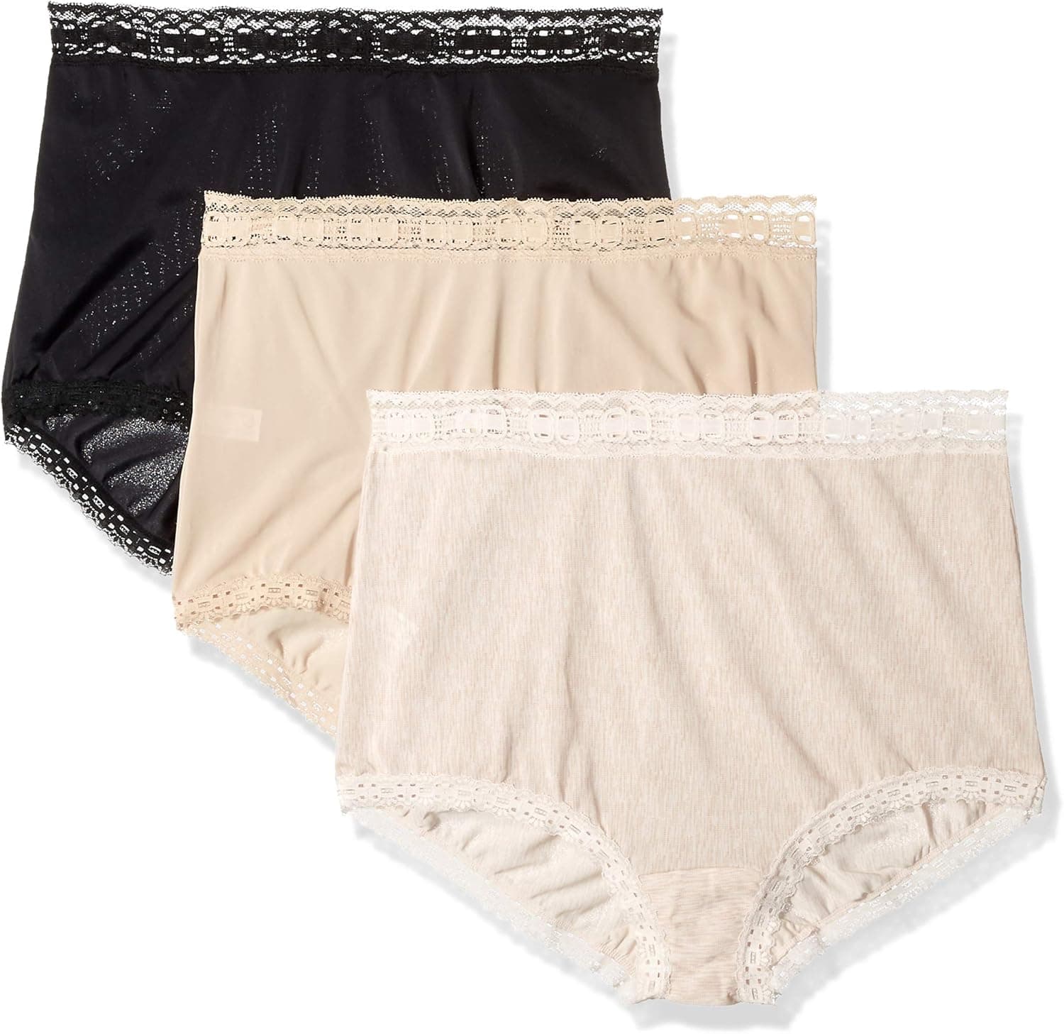 Olga Women's Secret Hugs 3 Pack Brief Panty