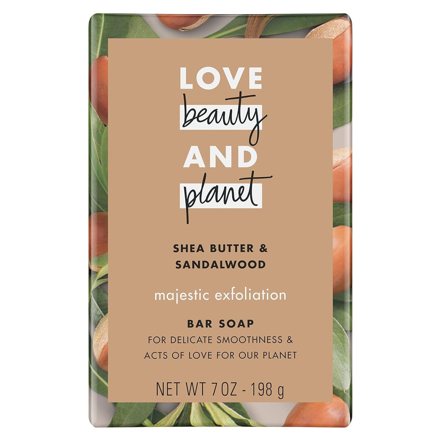 LBP BODY WASH Love Beauty and Planet Majestic Exfoliation Shea Butter & Sandalwood Bar Soap 7 oz