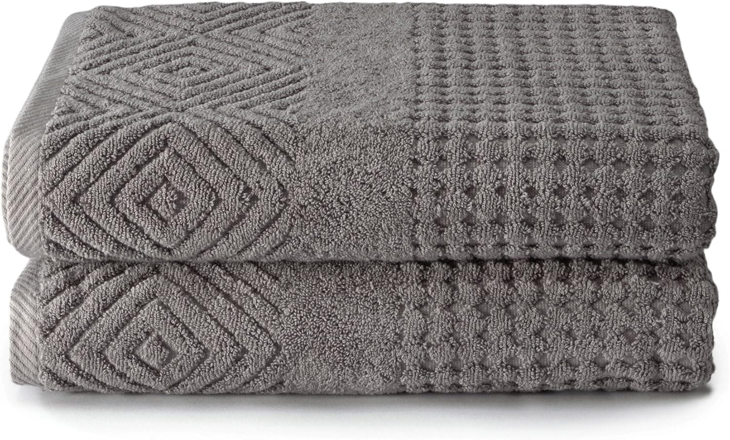 100% Organic Cotton 2 Pack Bath Towels - Best Home Gift by Texere (Aloe, 2-Pack, Cathedral Gray) Luxury Gifts for The Home TX-HC223-001-CTGY-R-2