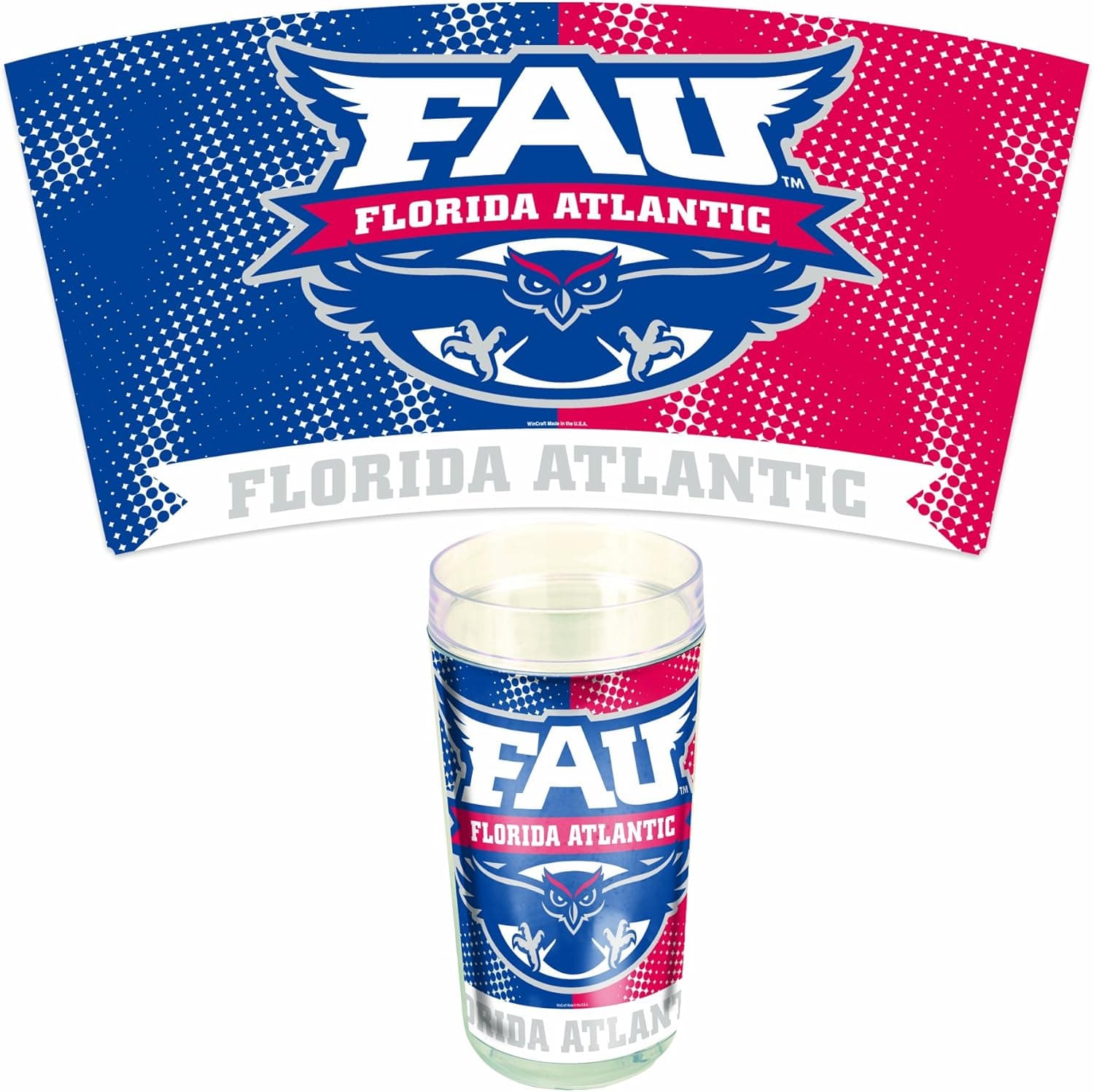 NCAA Florida Atlantic Owls 24-Ounce 2-Pack Tumblers
