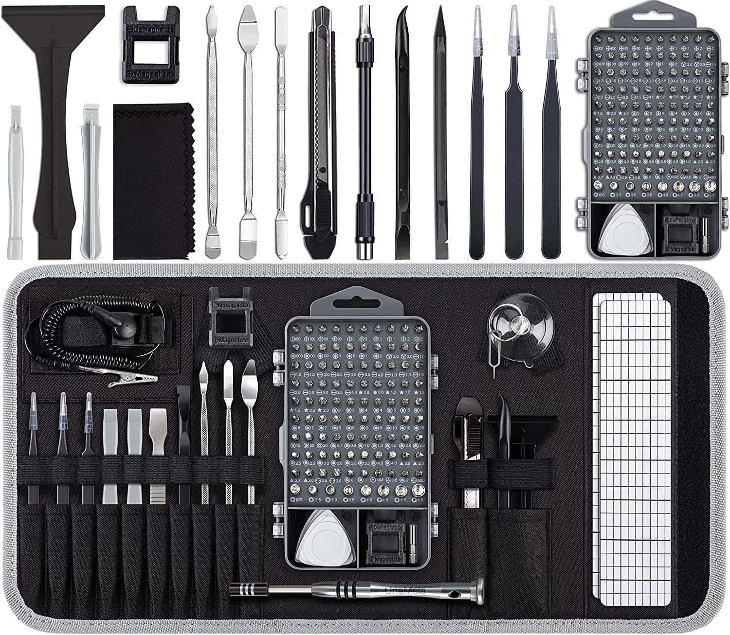 Computer Repair Tool Kit, Laptop Opening Tool, 139 in 1 Professional PC Repair Tool with 98 Bit, Magnetic Screwdriver Set Compatible for MacBook, PC, Tablet, iPhone, PS4, Xbox Controller