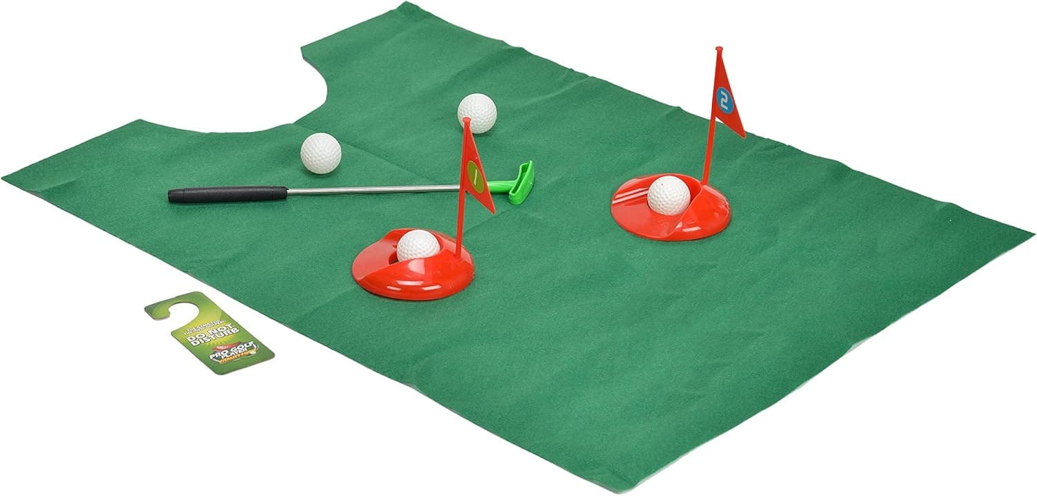 Allures & Illusions Joke & Novelty Set-Play Golf on The Toilet by EZ Drinker (Square Design)